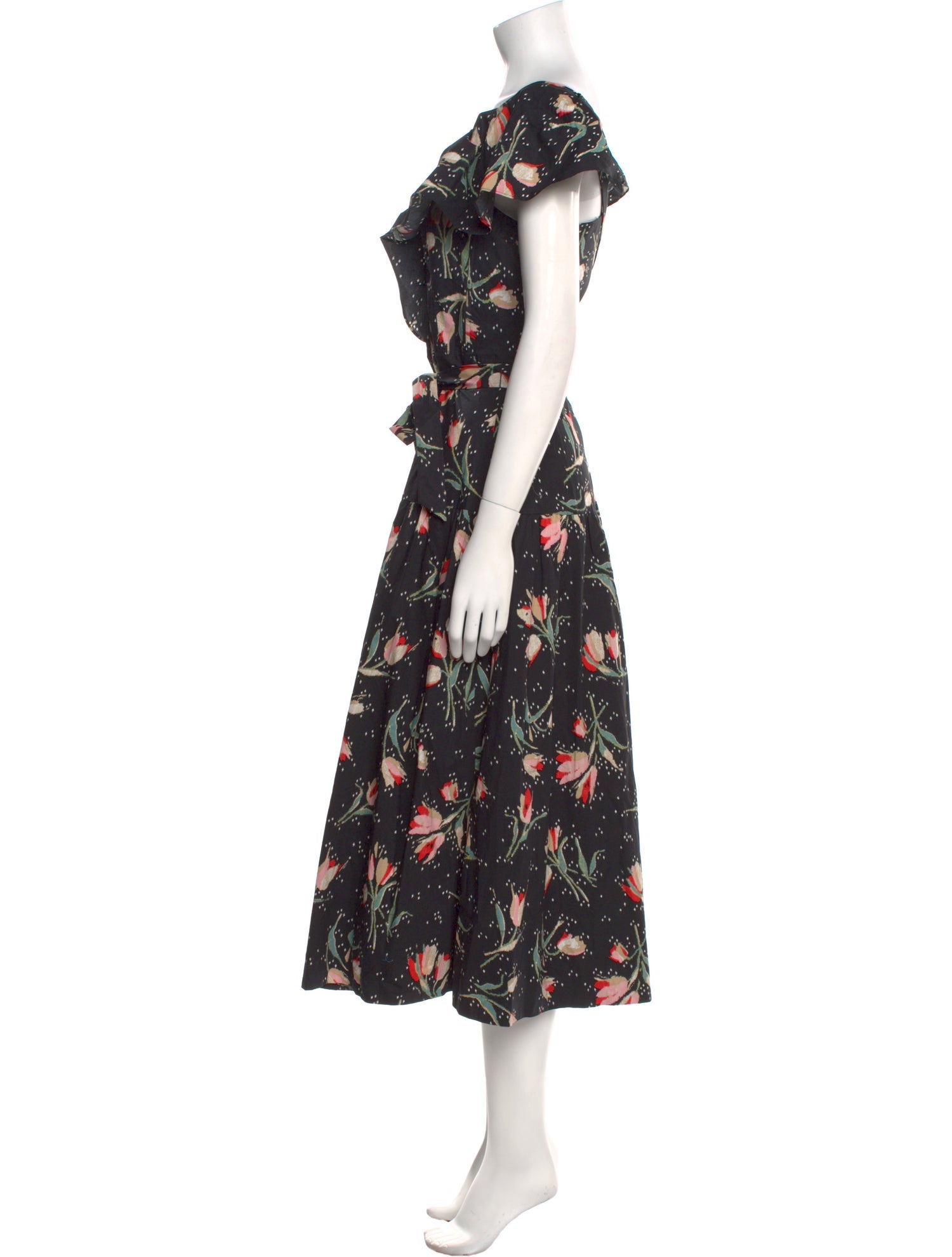 Rebecca Taylor Floral Print Long Dress