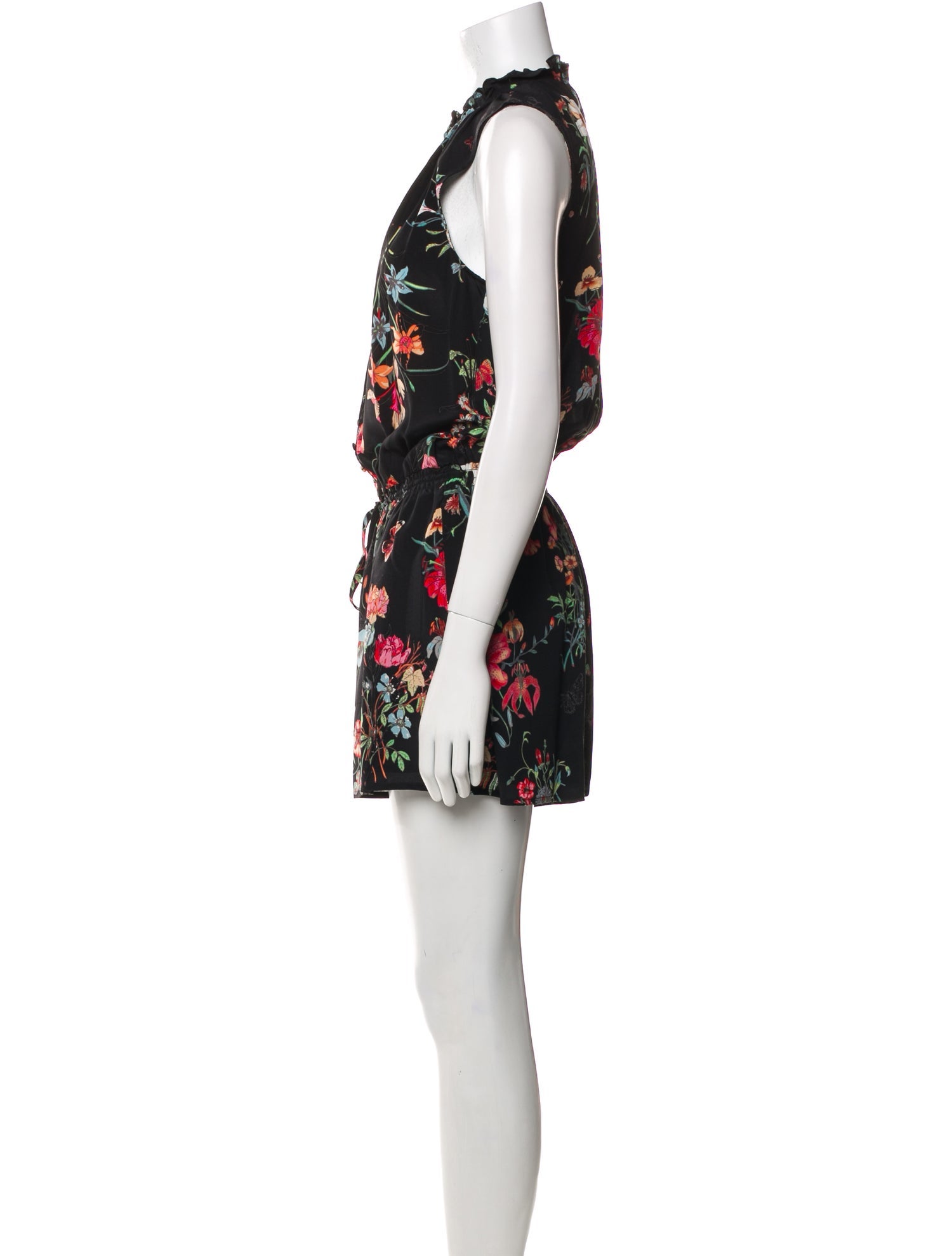 Rebecca Taylor Silk Floral Print Romper