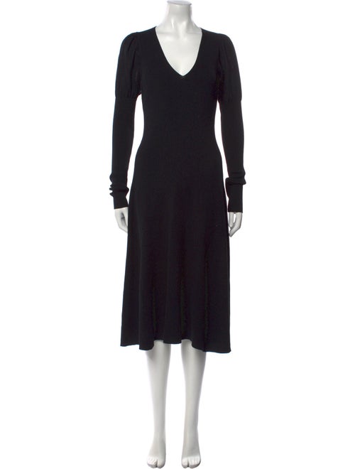 Rebecca Taylor V-Neck Midi Length Dress