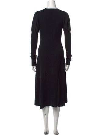 Rebecca Taylor V-Neck Midi Length Dress