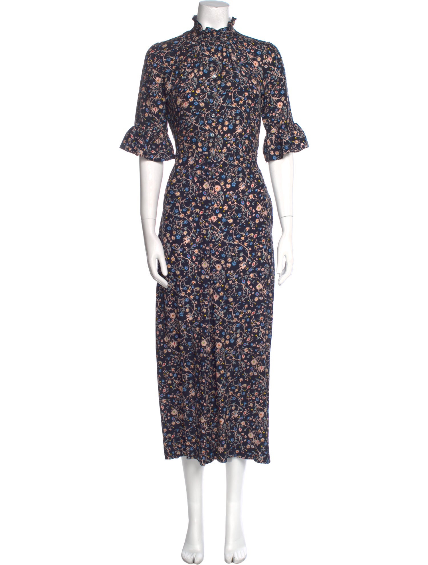 Rebecca Taylor Silk Printed Jumpsuit