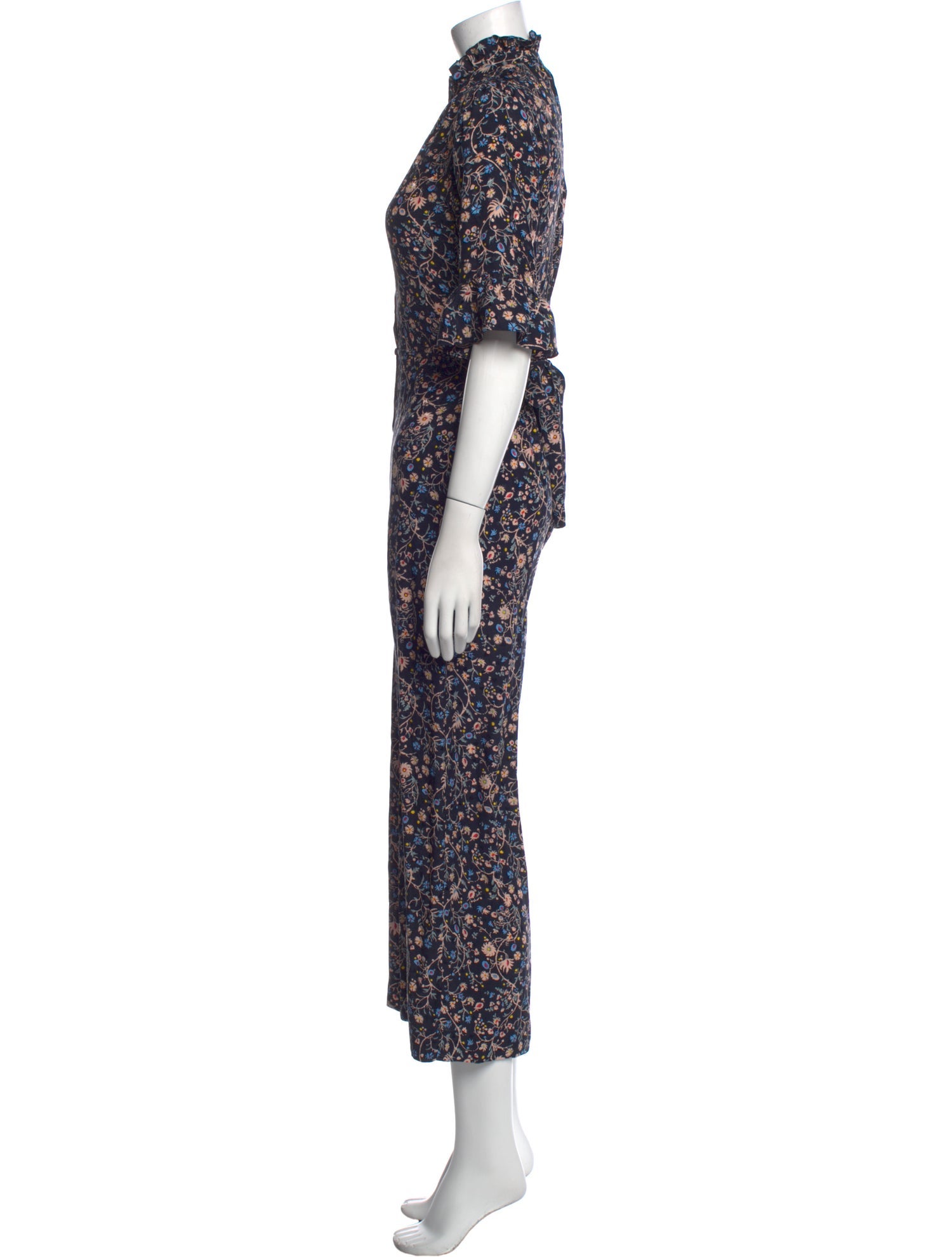 Rebecca Taylor Silk Printed Jumpsuit