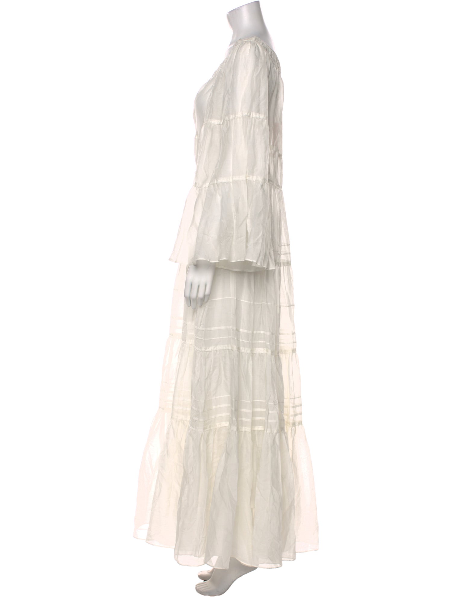 Rebecca Taylor Scoop Neck Knee-Length Dress