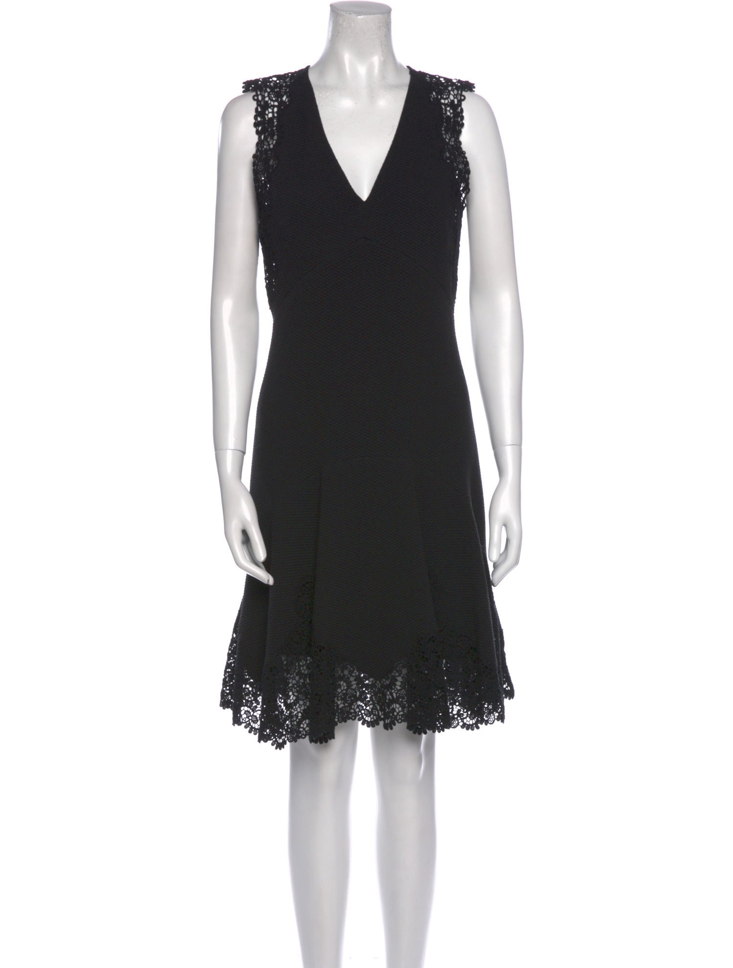 Rebecca Taylor V-Neck Knee-Length Dress