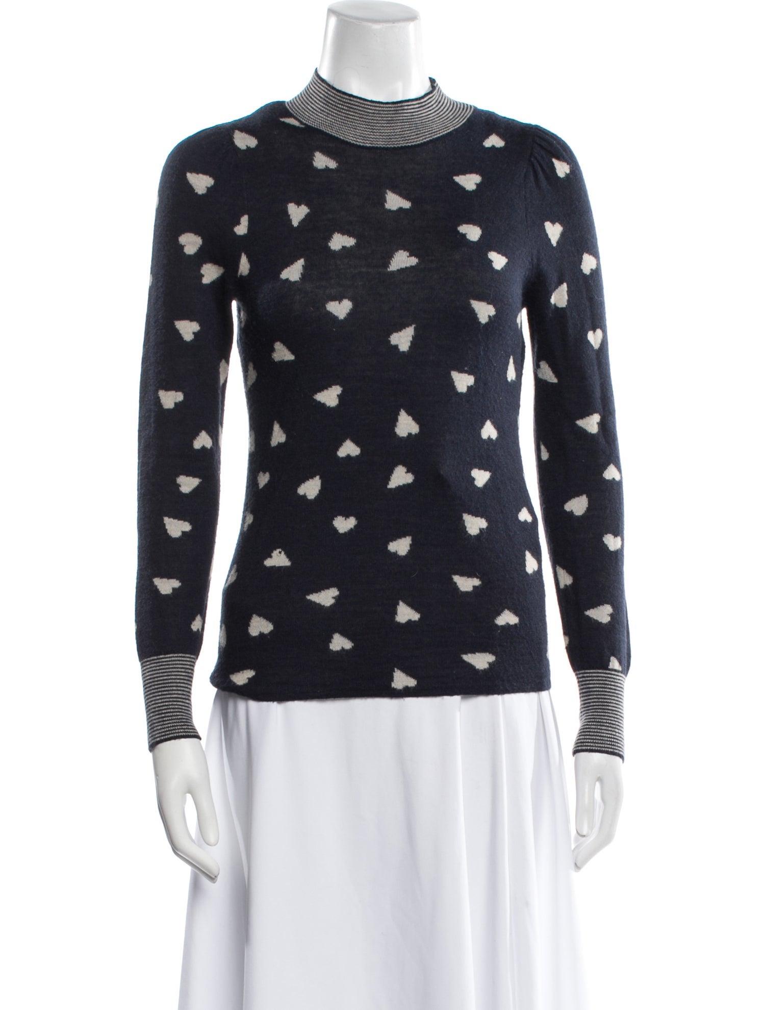 Rebecca Taylor Printed Crew Neck Sweater
