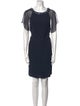 Rebecca Taylor Scoop Neck Knee-Length Dress