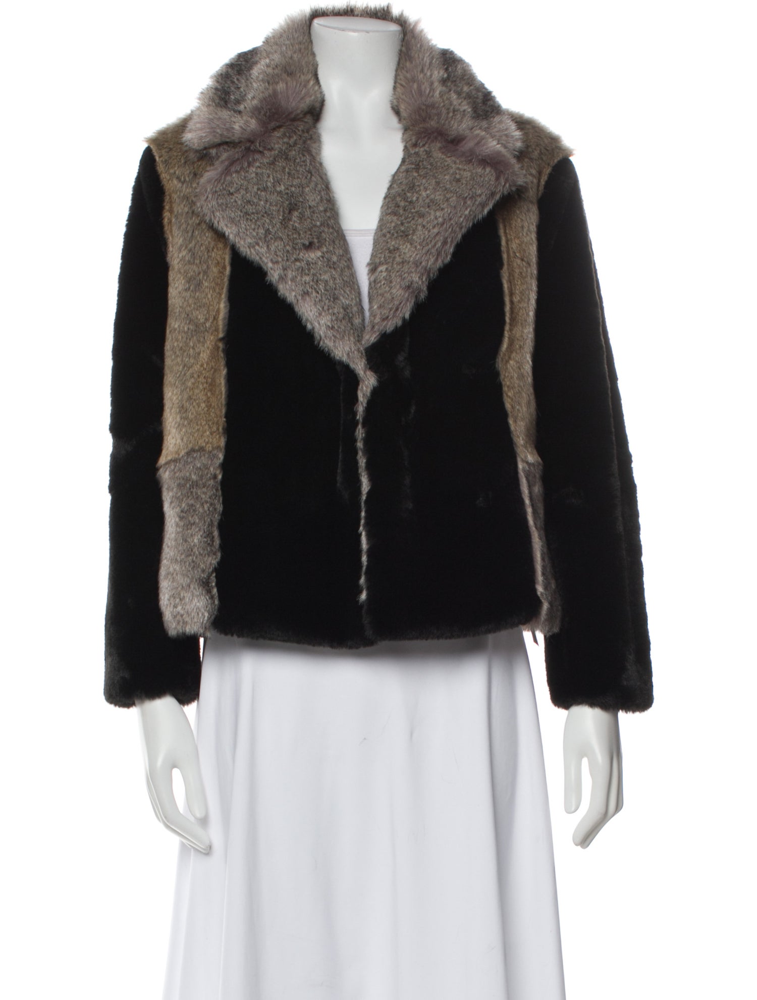 Rebecca Taylor Faux Fur Faux Fur Jacket