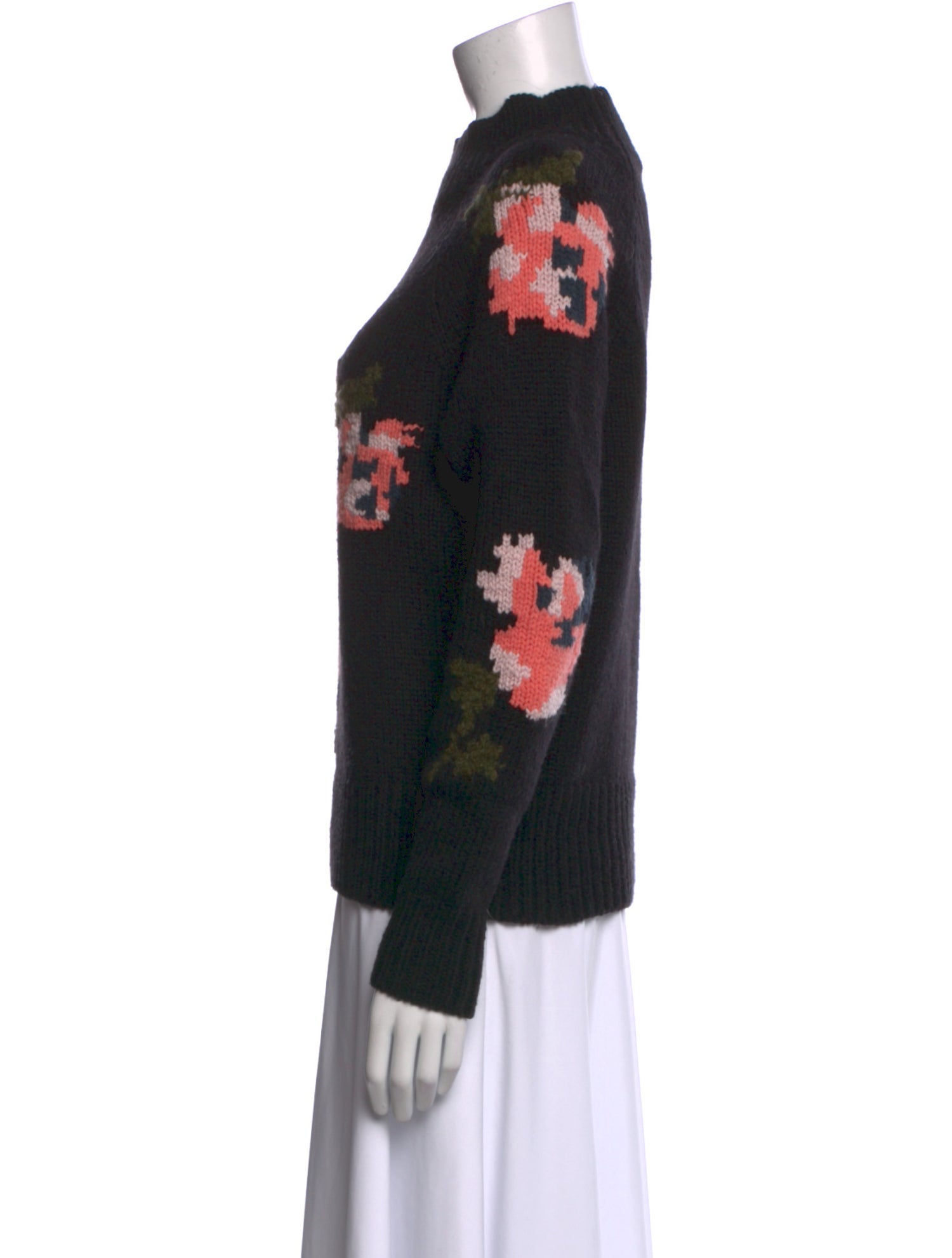 Rebecca Taylor Printed Mock Neck Sweater