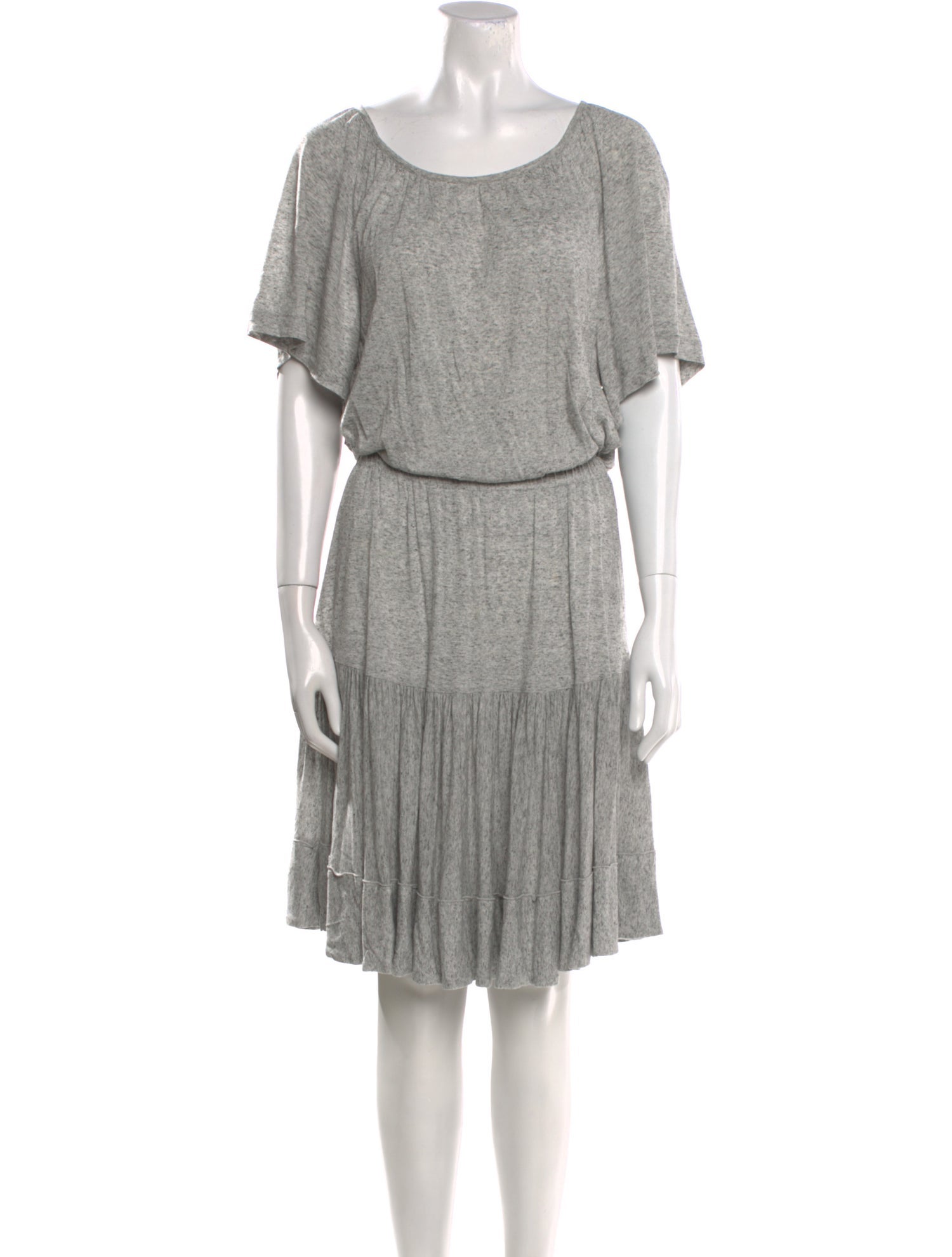 Rebecca Taylor Scoop Neck Knee-Length Dress