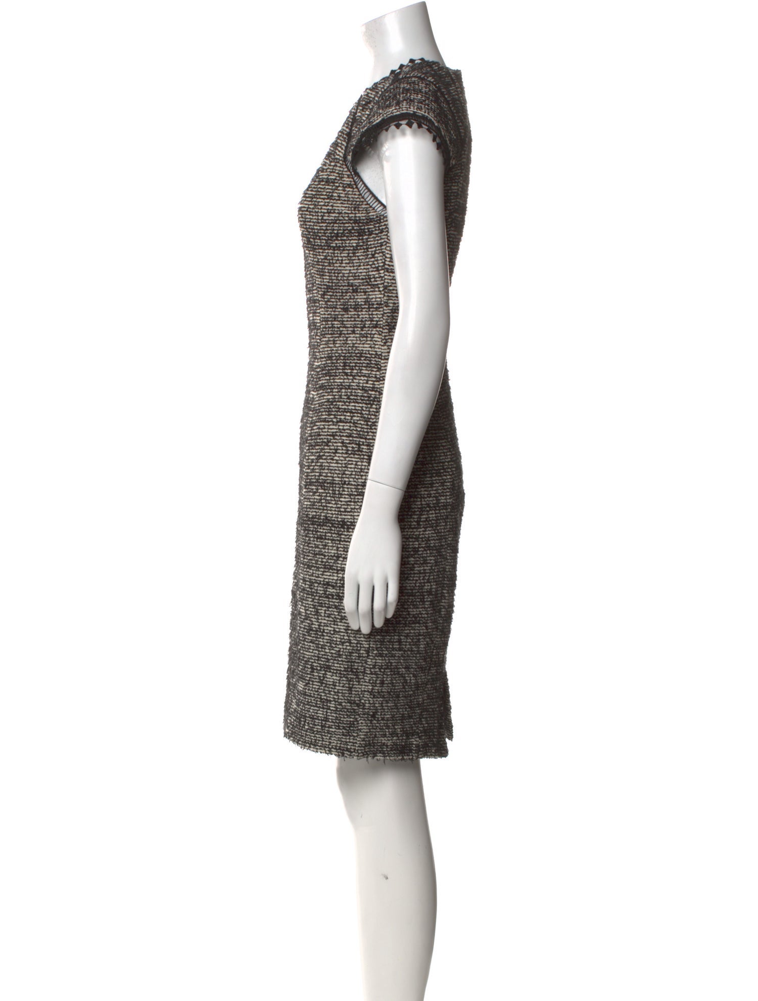 Rebecca Taylor Tweed Pattern Knee-Length Dress