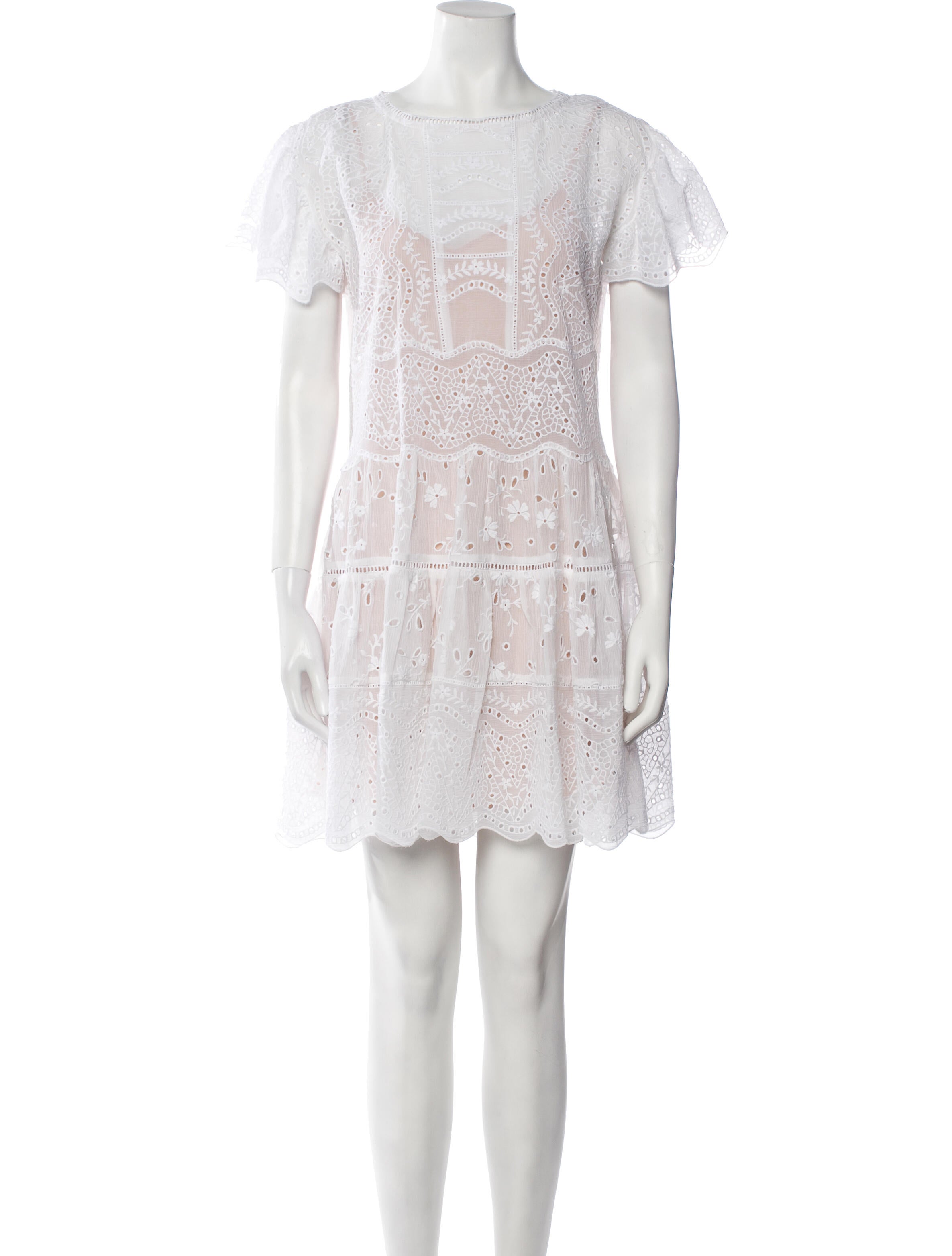 Rebecca Taylor Bateau Neckline Mini Dress w/ Tags