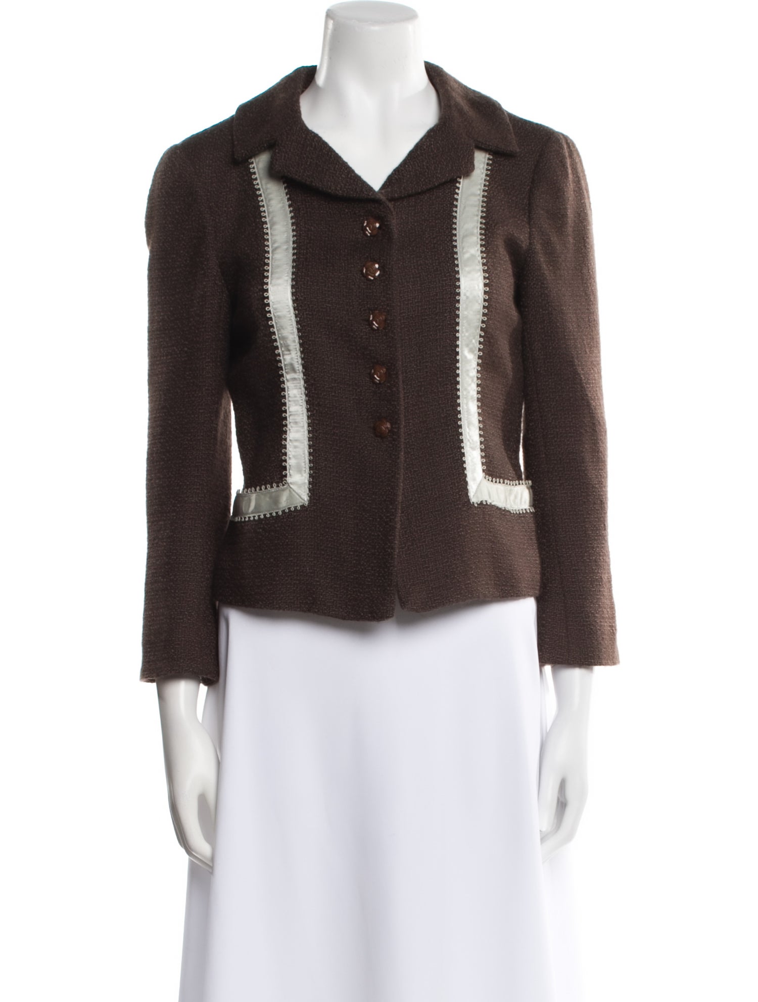 Rebecca Taylor Striped Evening Jacket