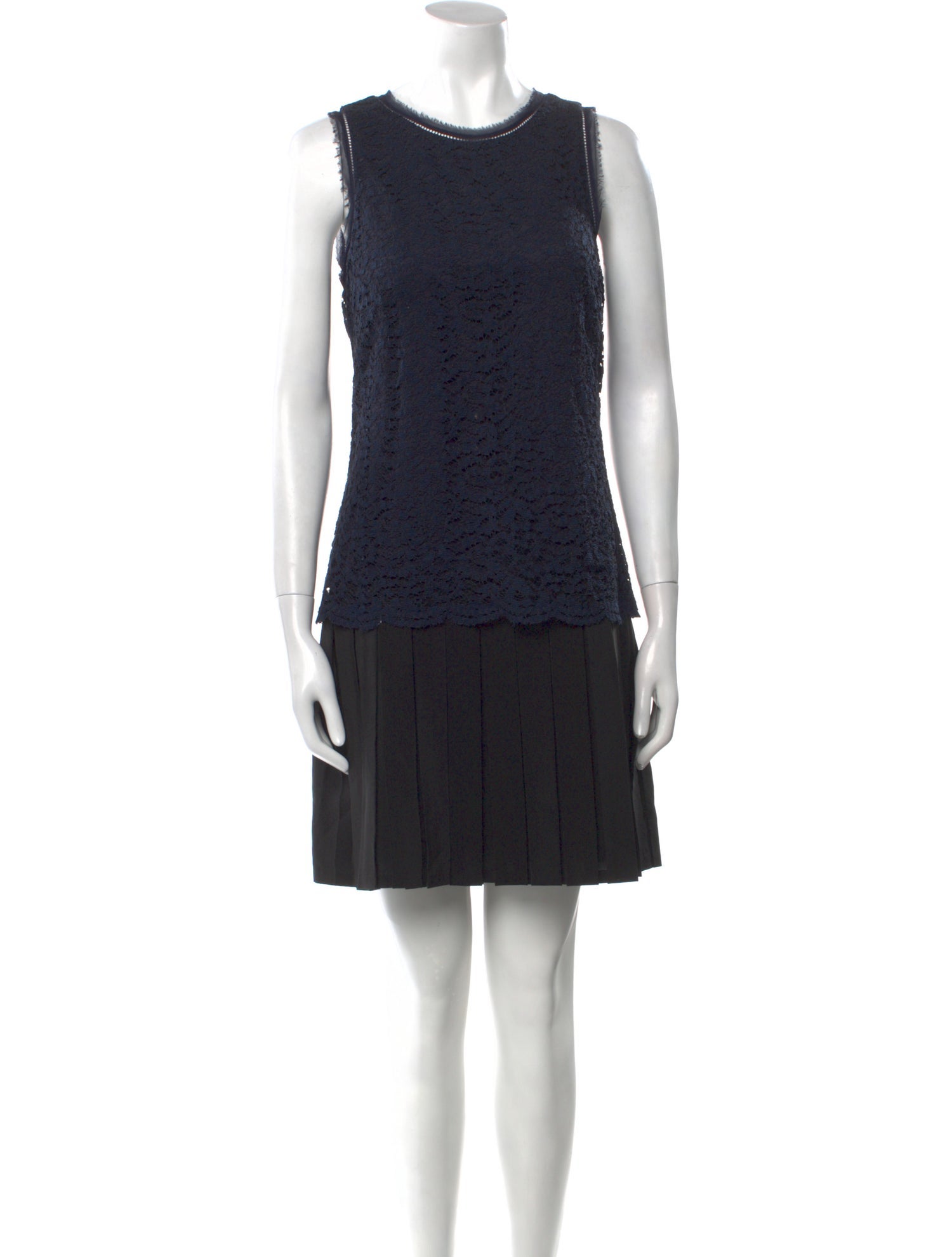 Rebecca Taylor Crew Neck Mini Dress