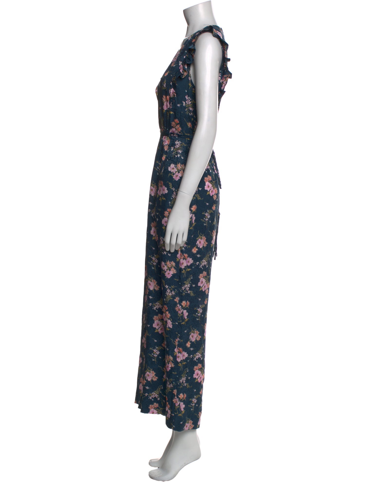 Rebecca Taylor Silk Printed Jumpsuit