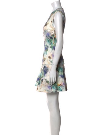 Rebecca Taylor Floral Print Mini Dress