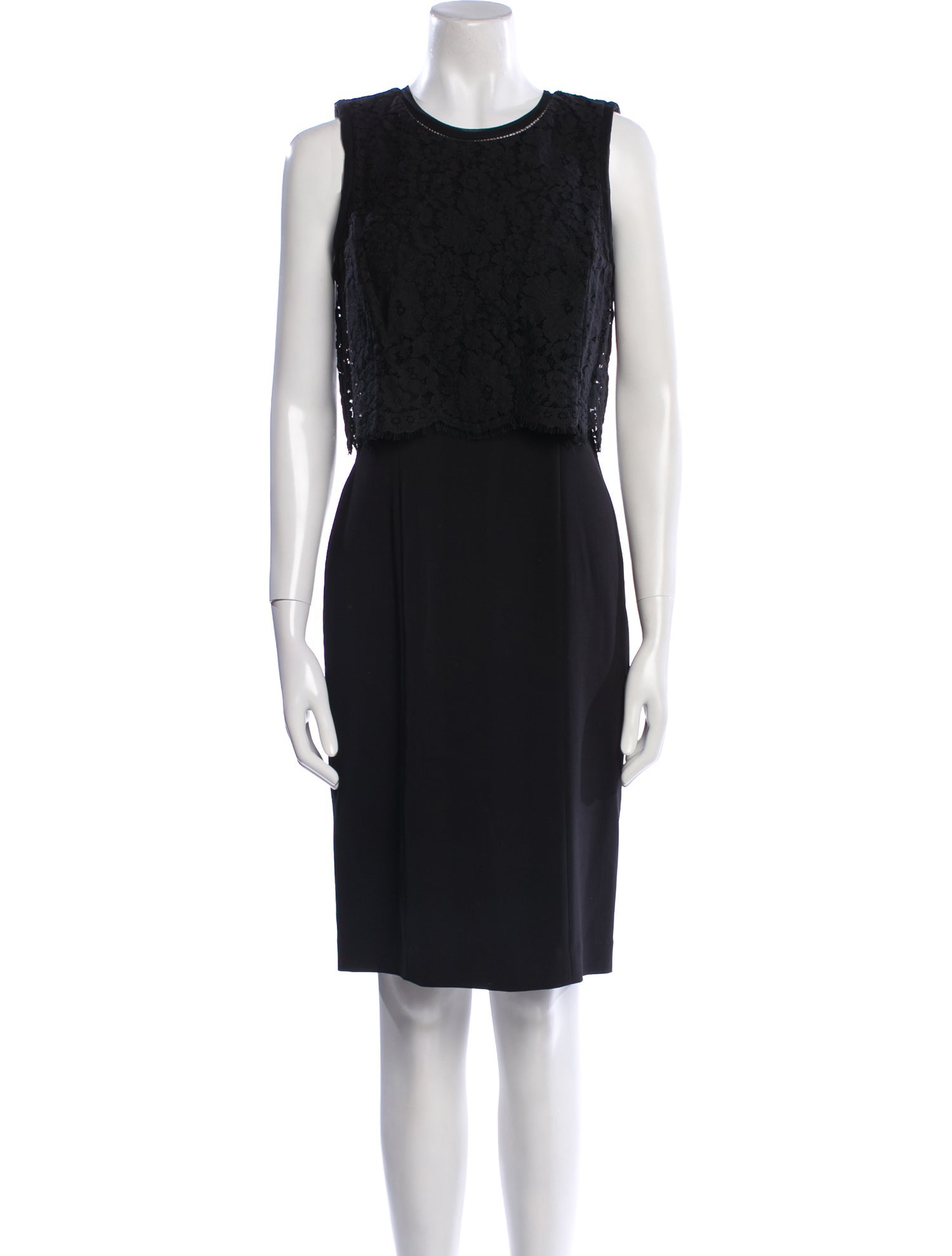 Rebecca Taylor Crew Neck Knee-Length Dress