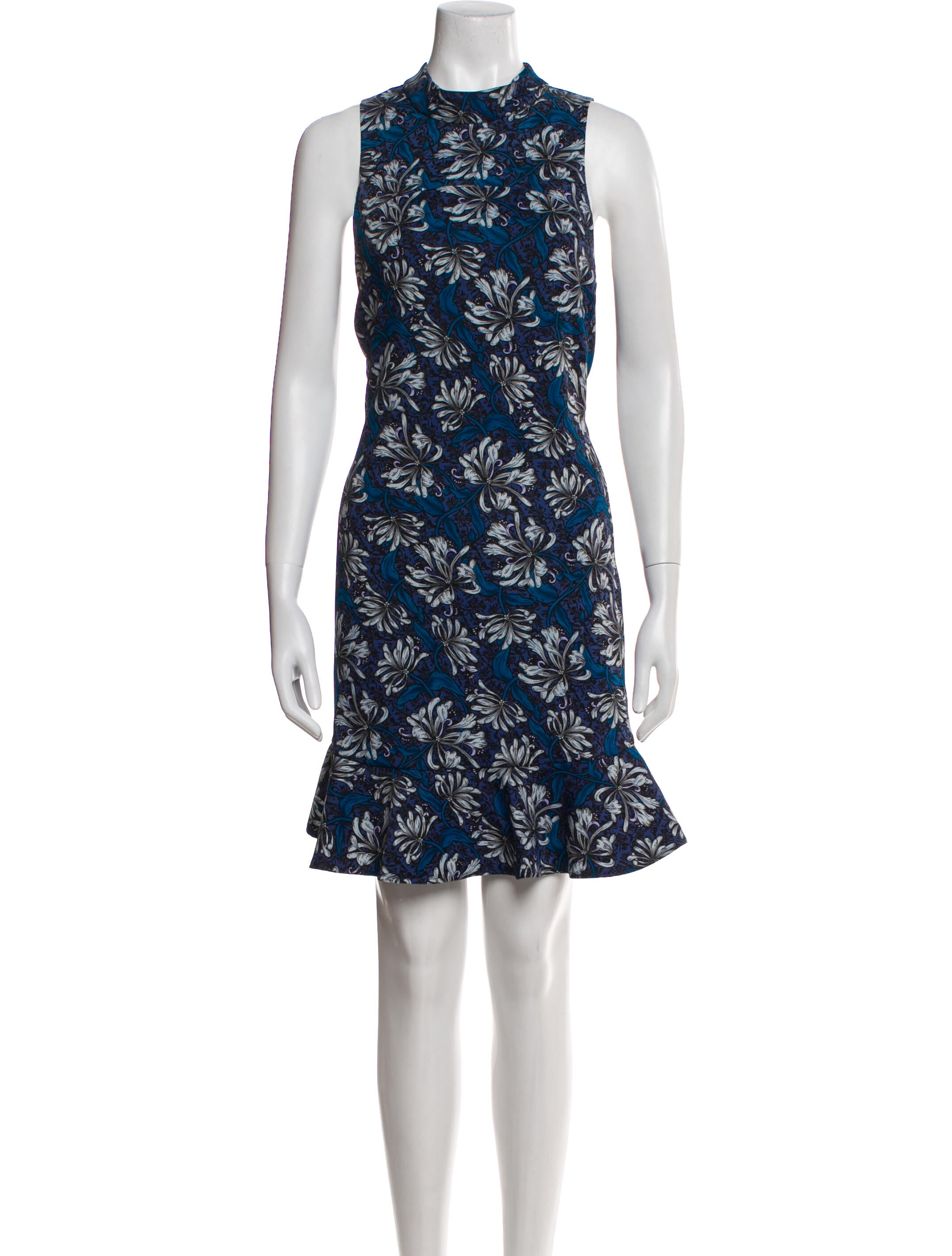Rebecca Taylor Floral Print Knee-Length Dress