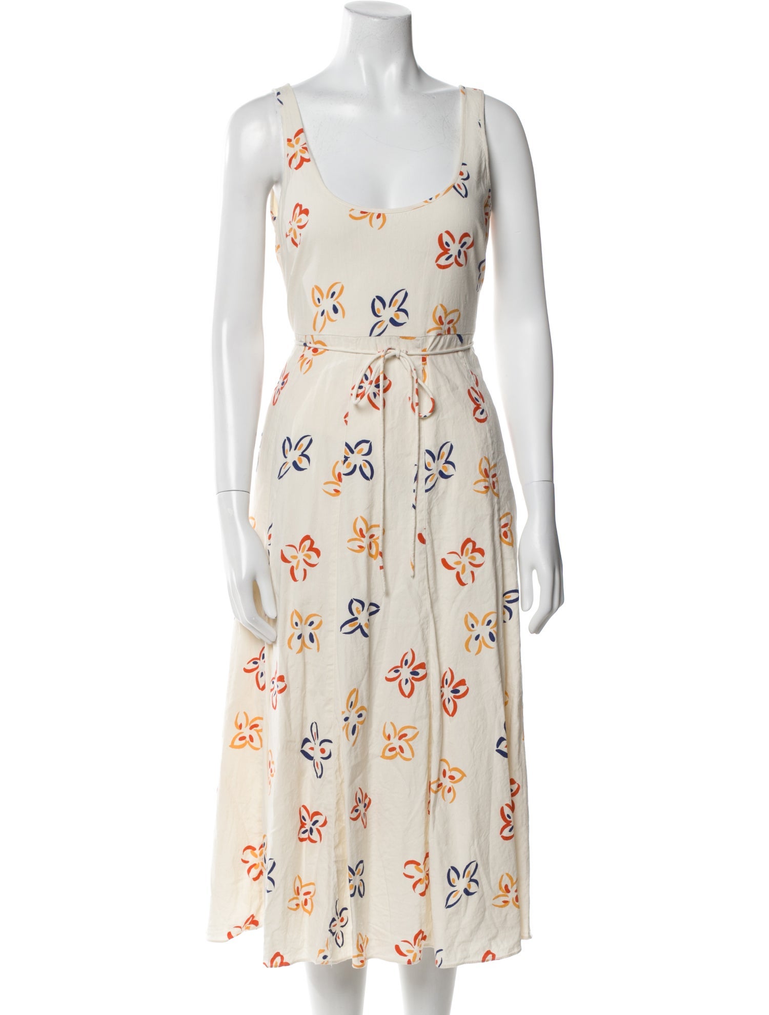 Rebecca Taylor Floral Print Midi Length Dress