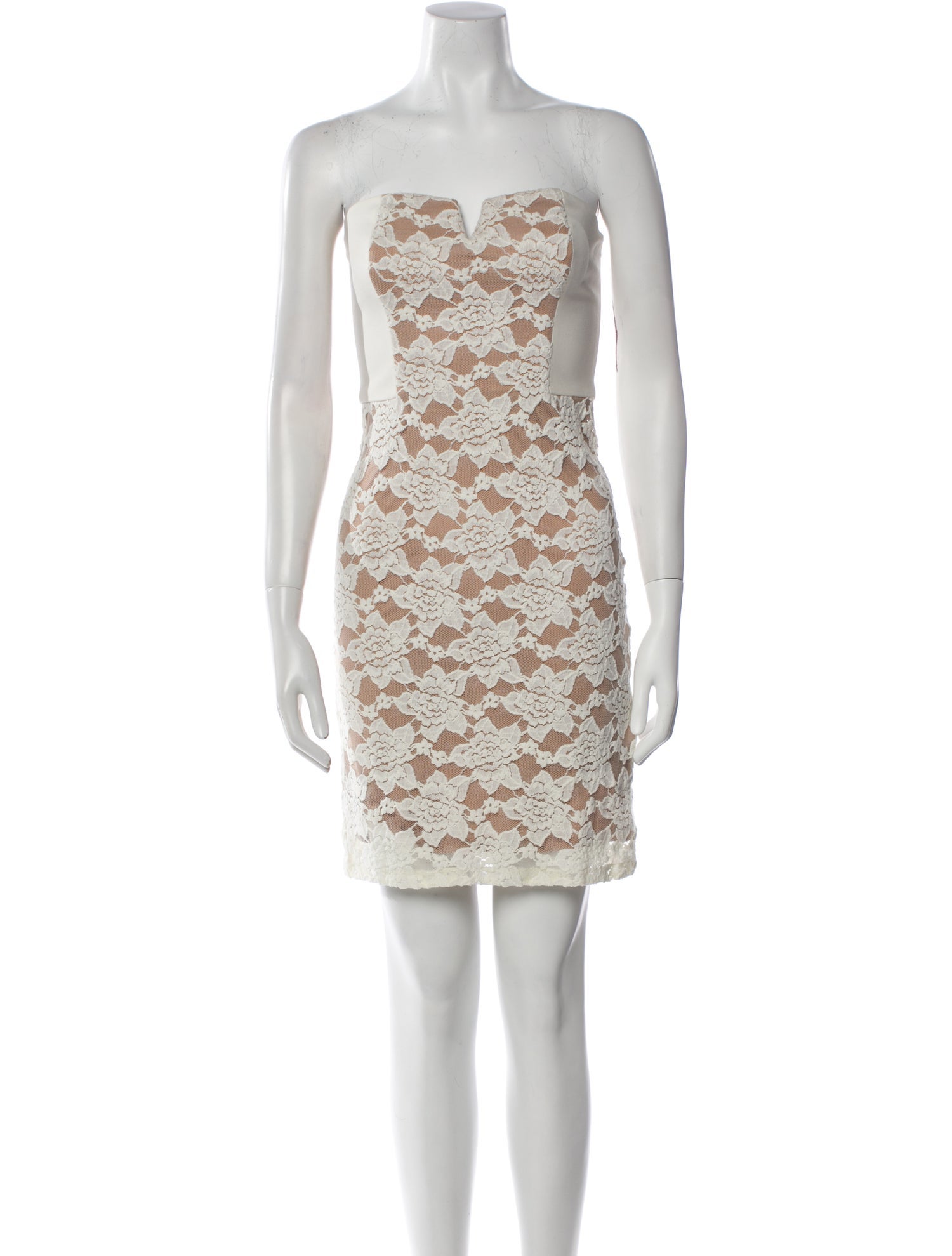 Rebecca Taylor Lace Pattern Mini Dress