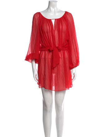 Rebecca Taylor V-Neck Mini Dress