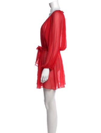 Rebecca Taylor V-Neck Mini Dress