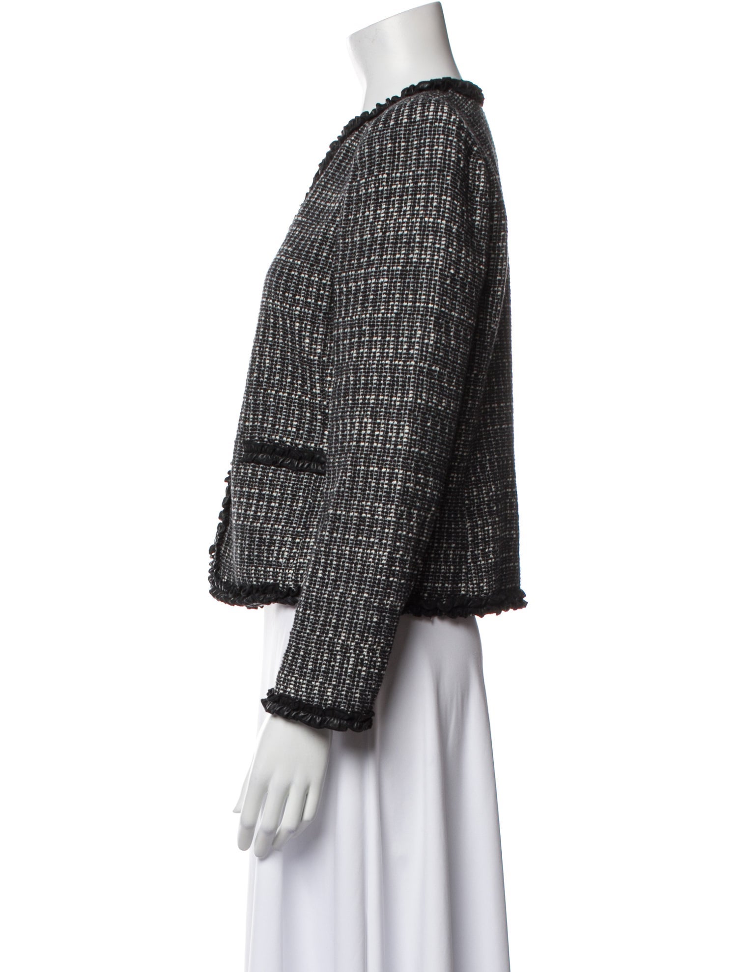 Rebecca Taylor Tweed Tweed Pattern Evening Jacket