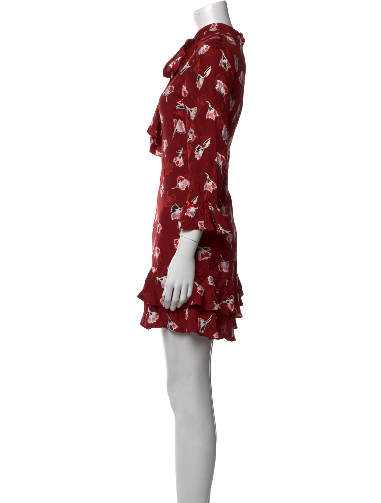 Rebecca Taylor Floral Print Mini Dress
