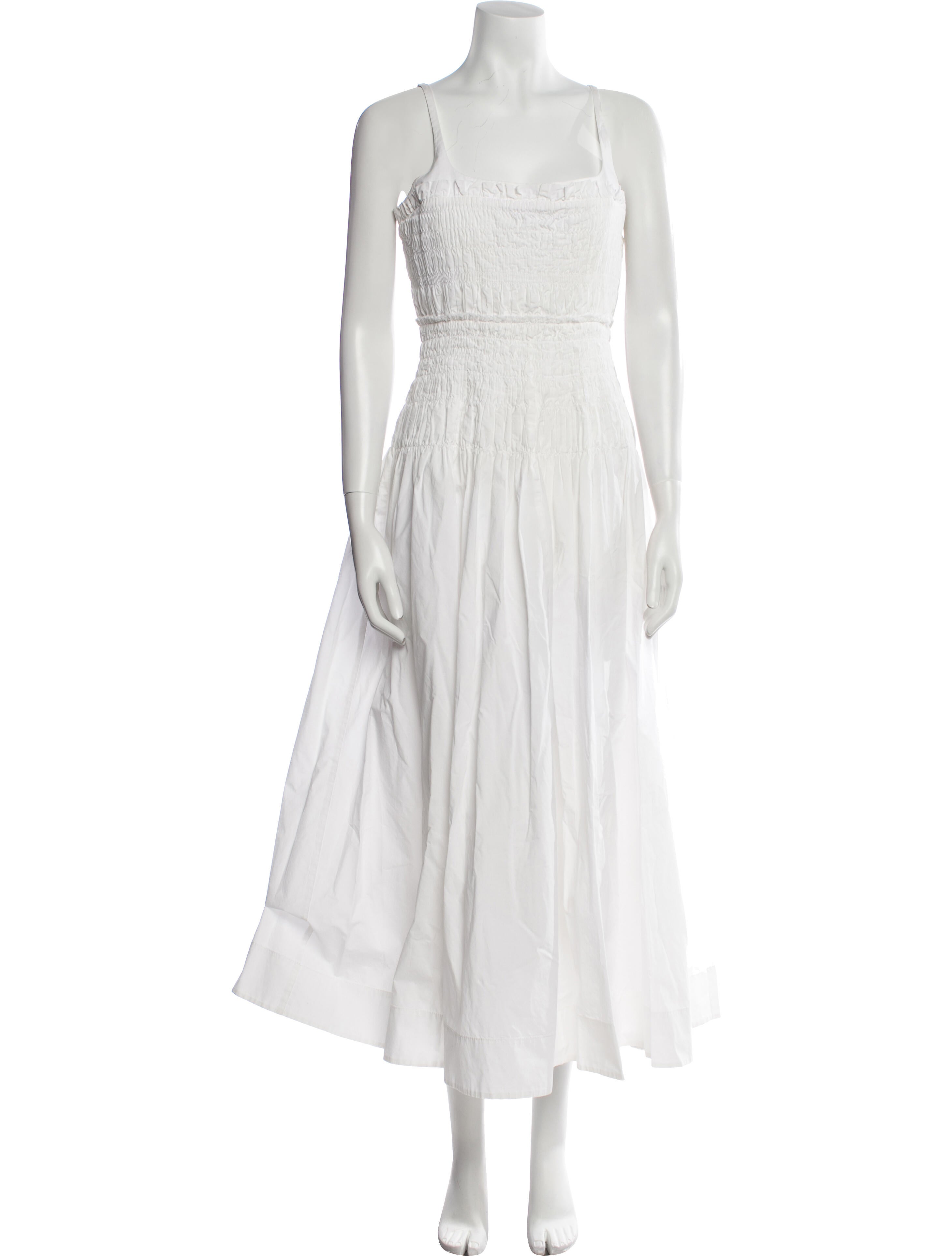 Rebecca Taylor Square Neckline Long Dress