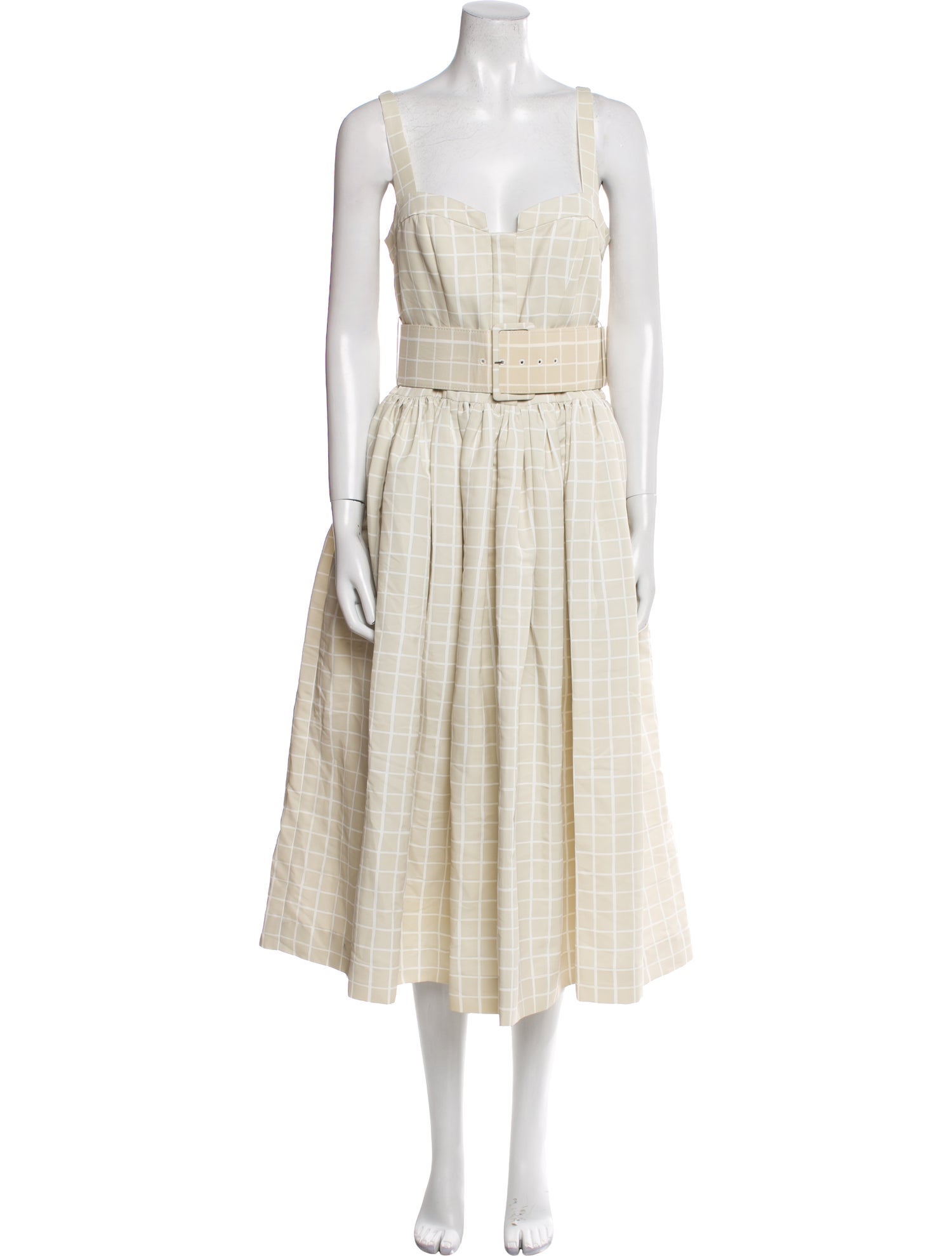 Rebecca Taylor Plaid Print Long Dress