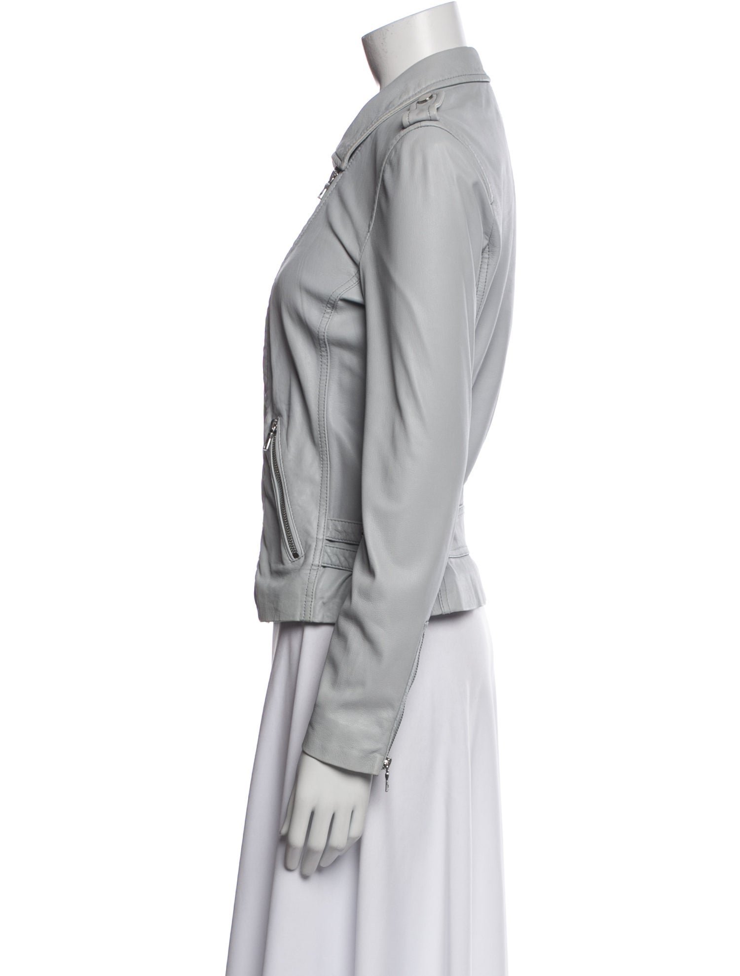 Rebecca Taylor Lamb Leather Biker Jacket