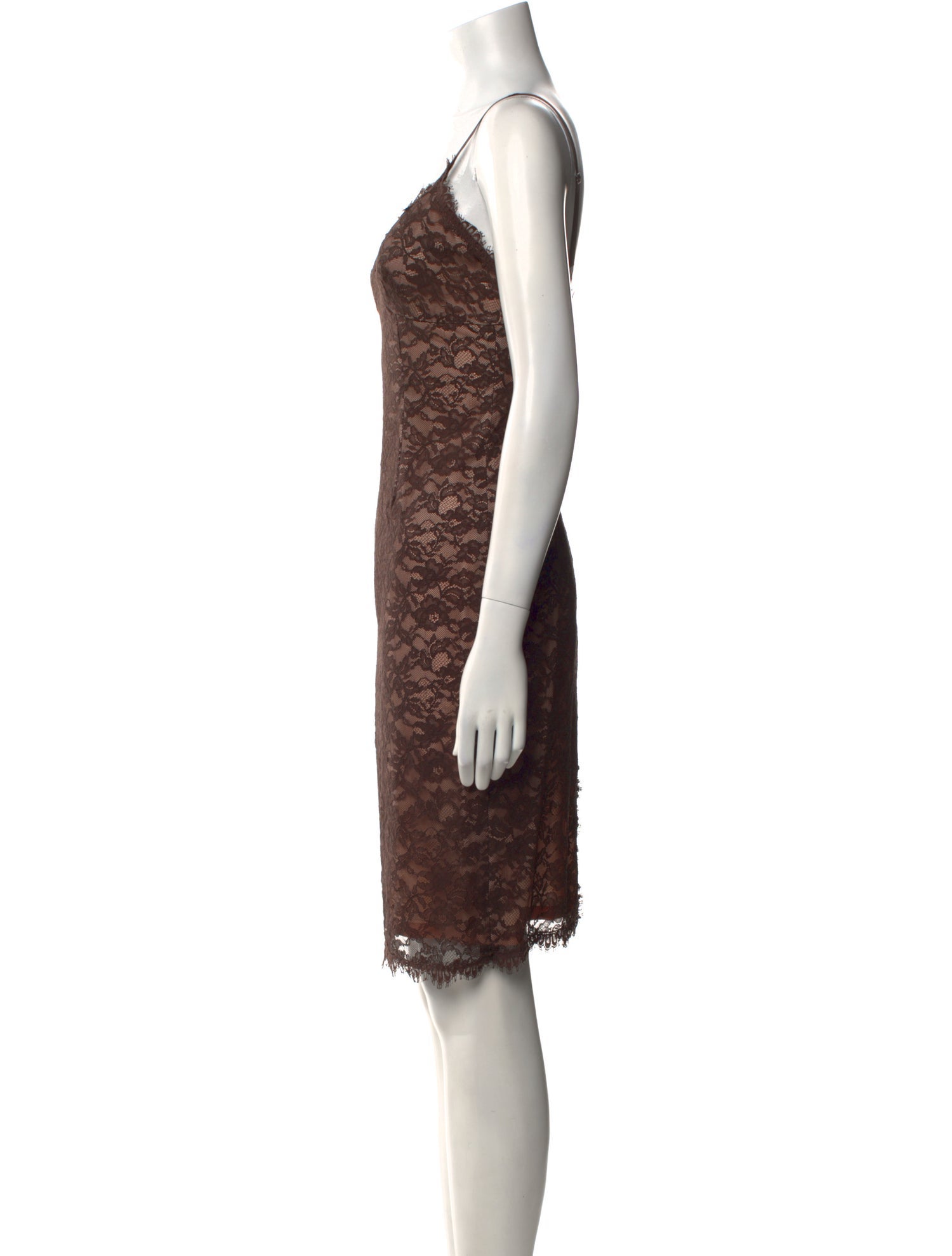 Rebecca Taylor Lace Pattern Knee-Length Dress