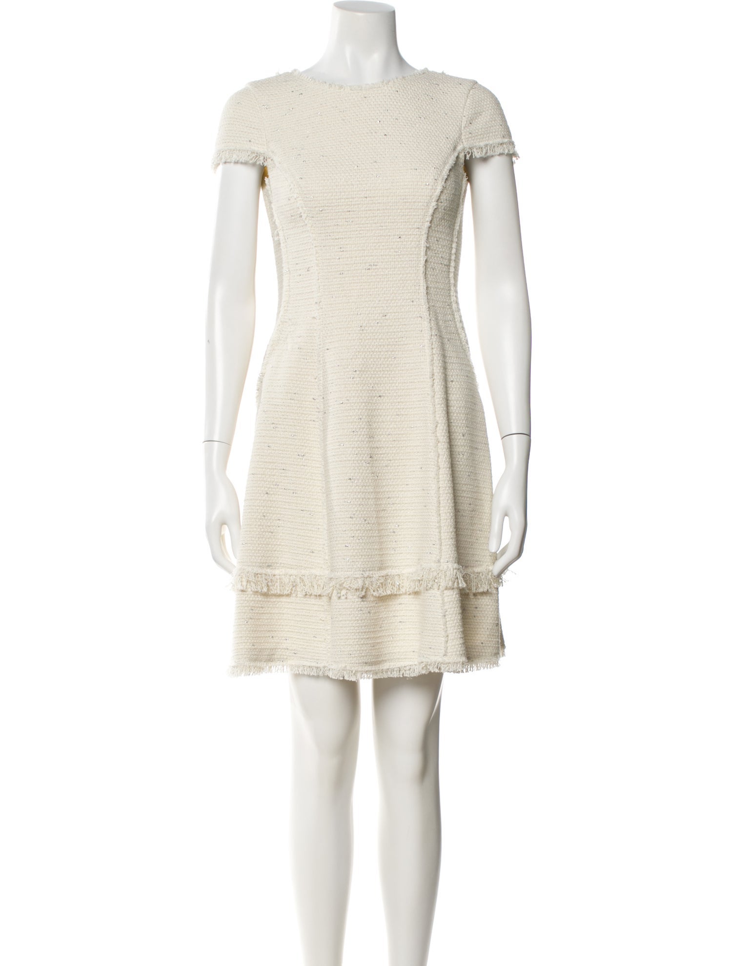 Rebecca Taylor Bateau Neckline Mini Dress