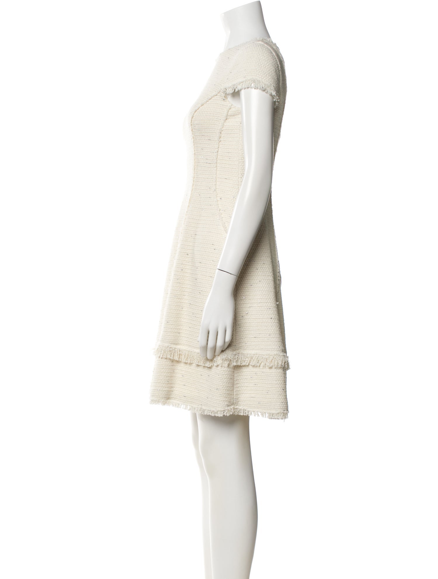 Rebecca Taylor Bateau Neckline Mini Dress