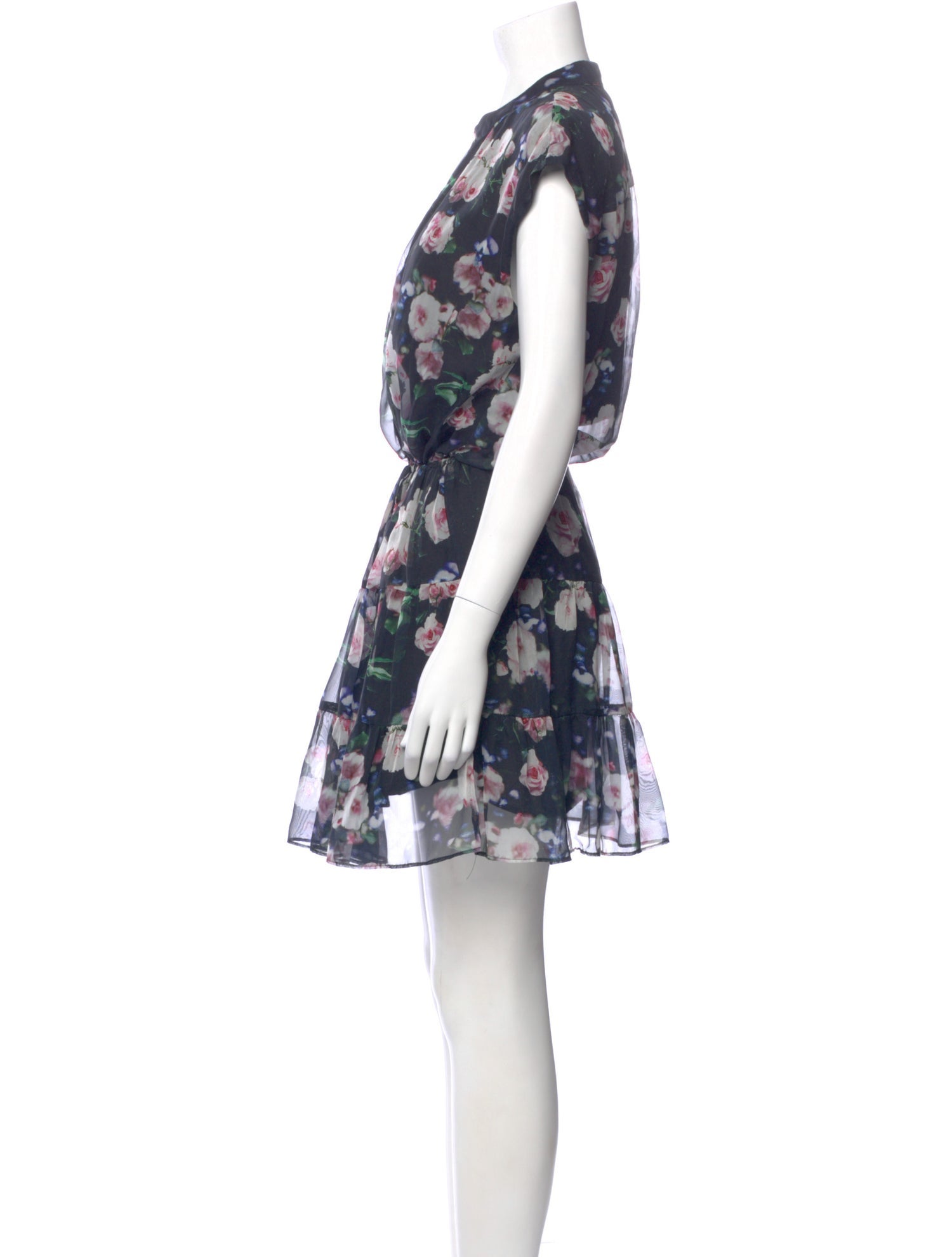 Rebecca Taylor Floral Print Mini Dress