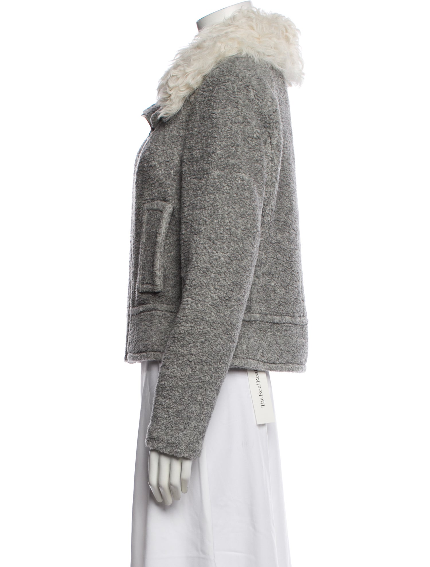 Rebecca Taylor Wool Faux Fur Vest