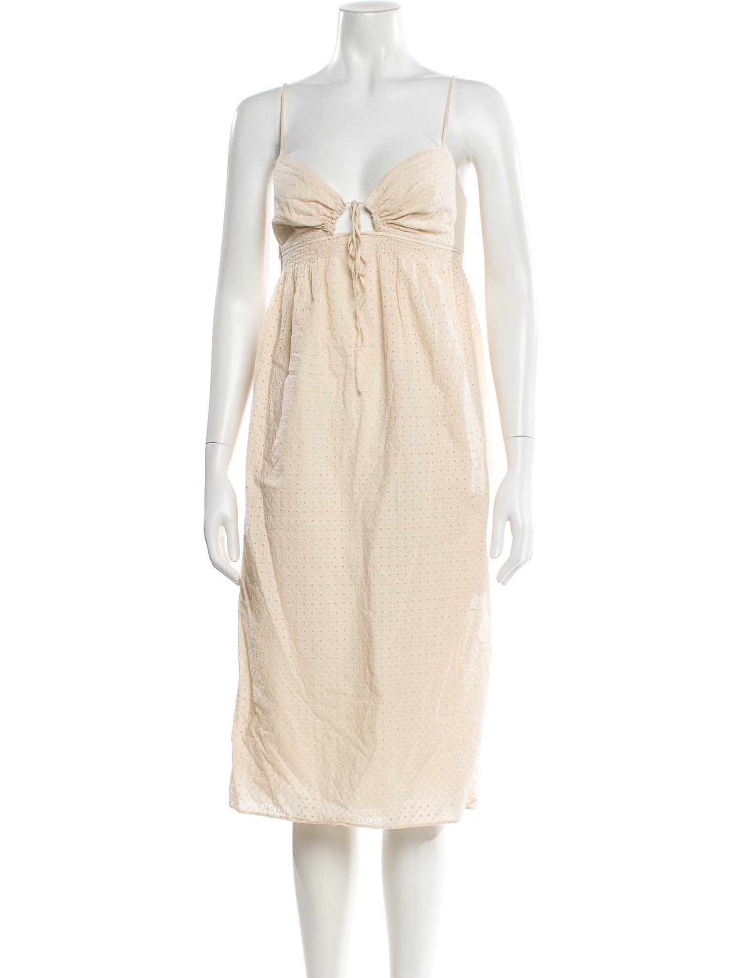 Rebecca Taylor Square Neckline Knee-Length Dress