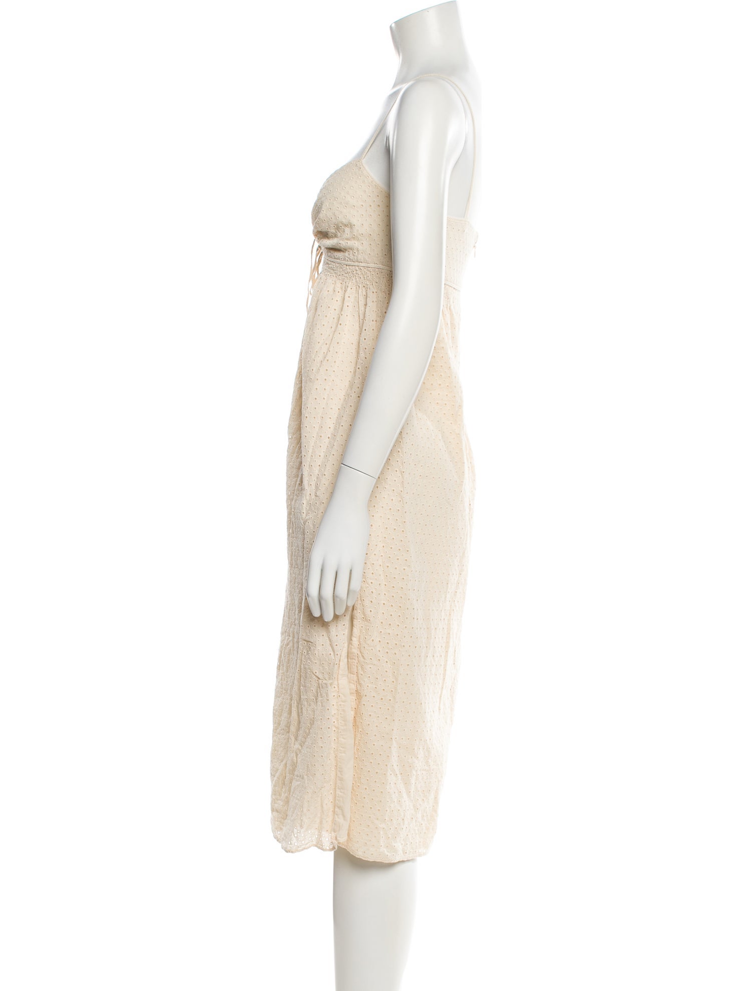 Rebecca Taylor Square Neckline Knee-Length Dress