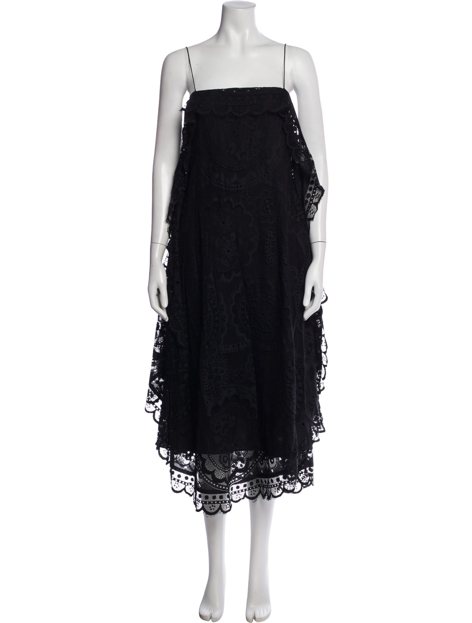 Rebecca Taylor Square Neckline Long Dress