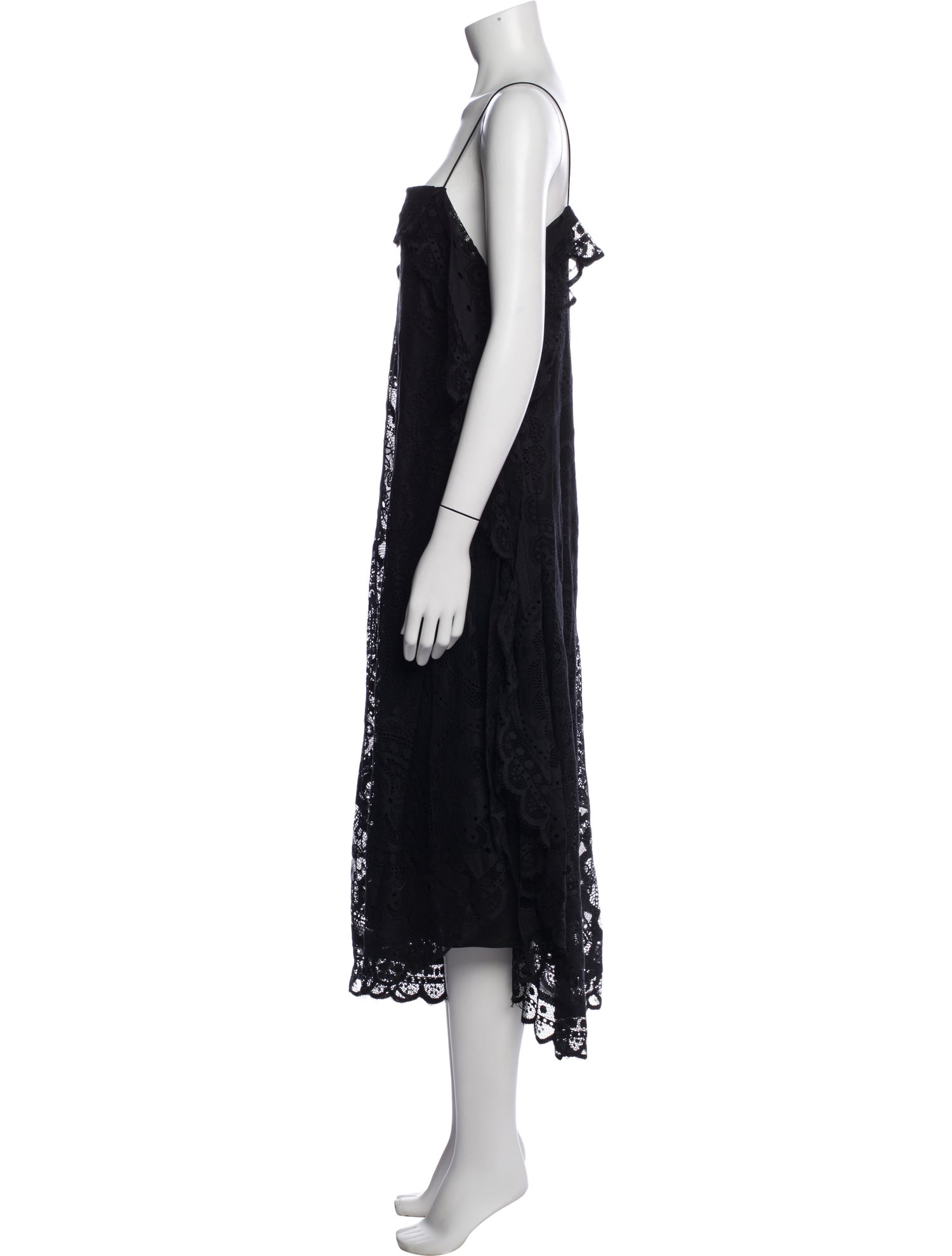 Rebecca Taylor Square Neckline Long Dress
