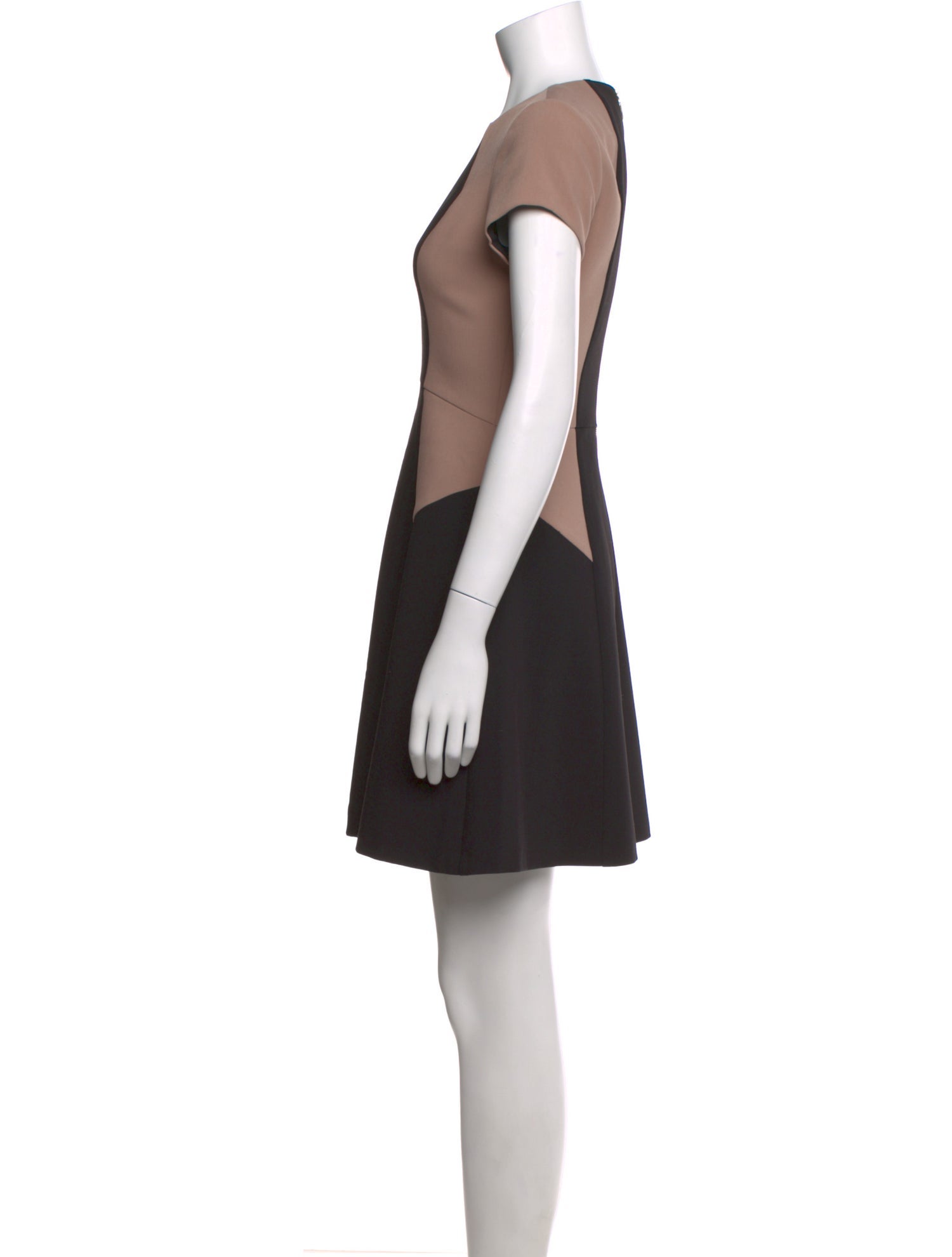Rebecca Taylor Colorblock Pattern Mini Dress