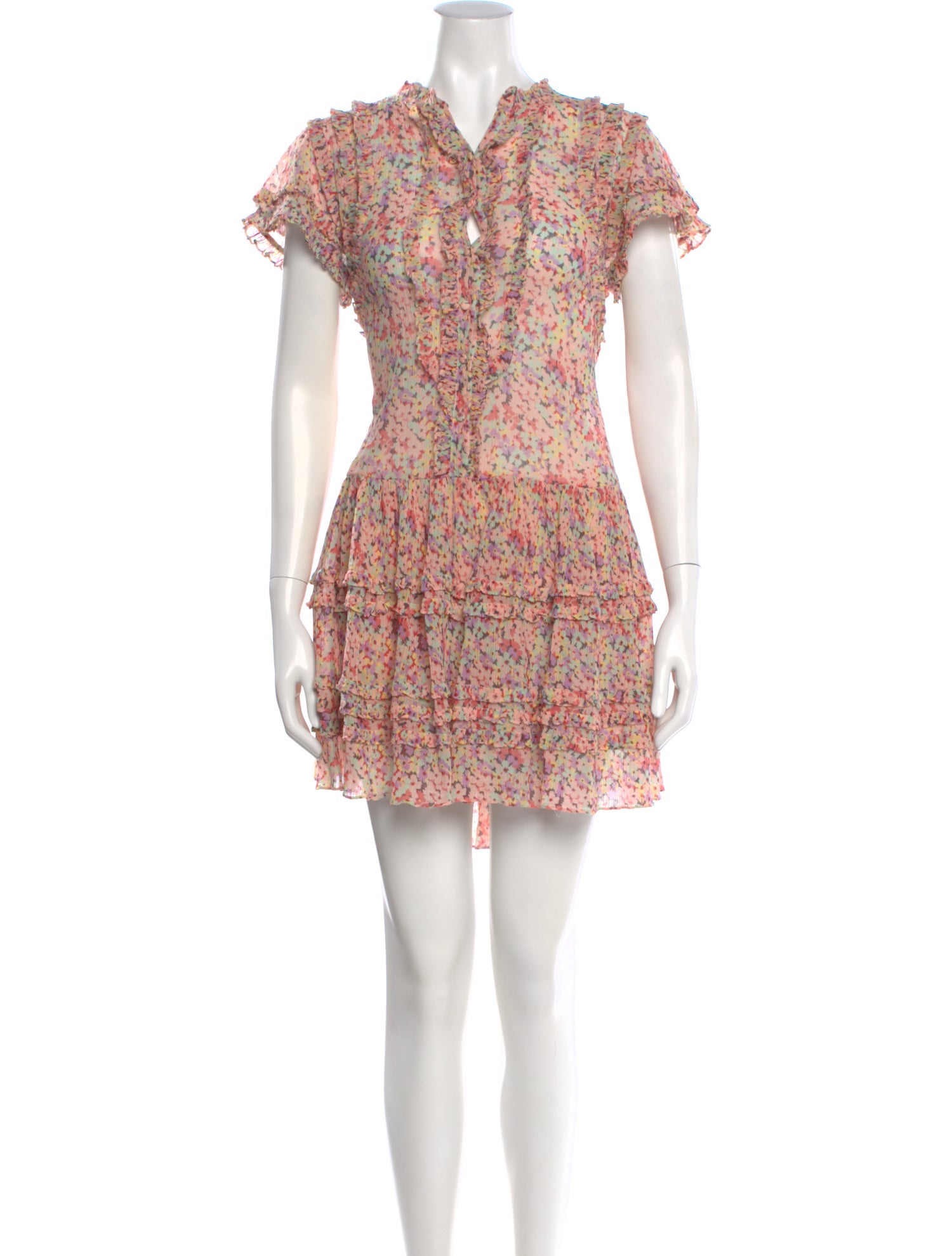 Rebecca Taylor Floral Print Mini Dress
