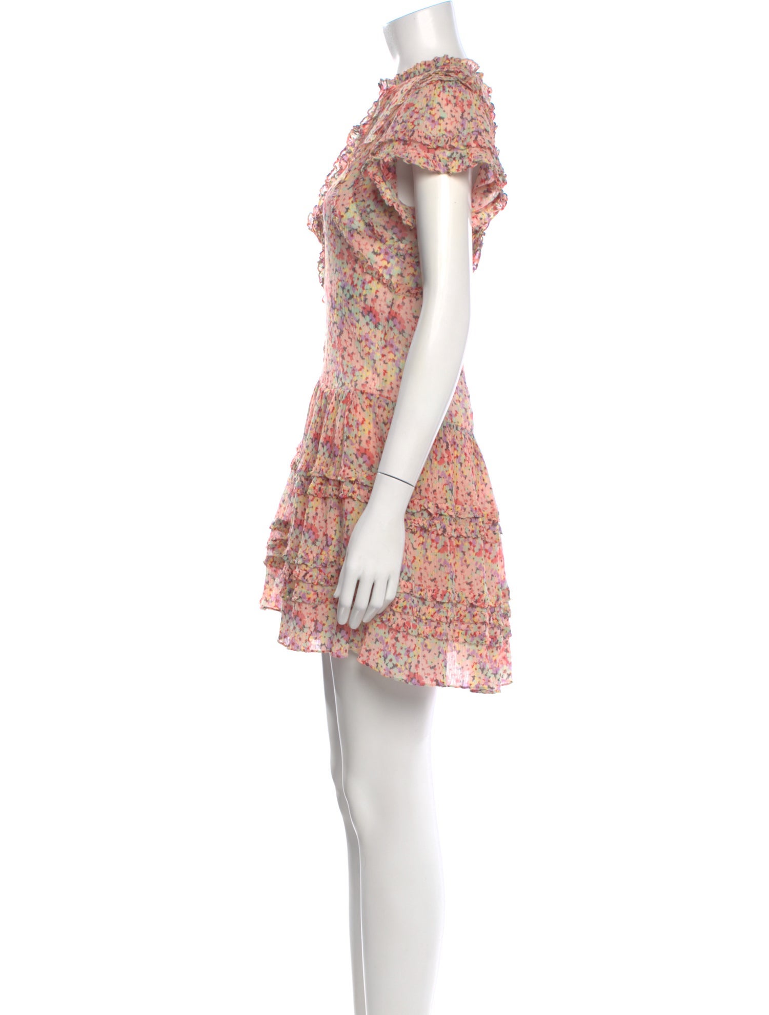 Rebecca Taylor Floral Print Mini Dress