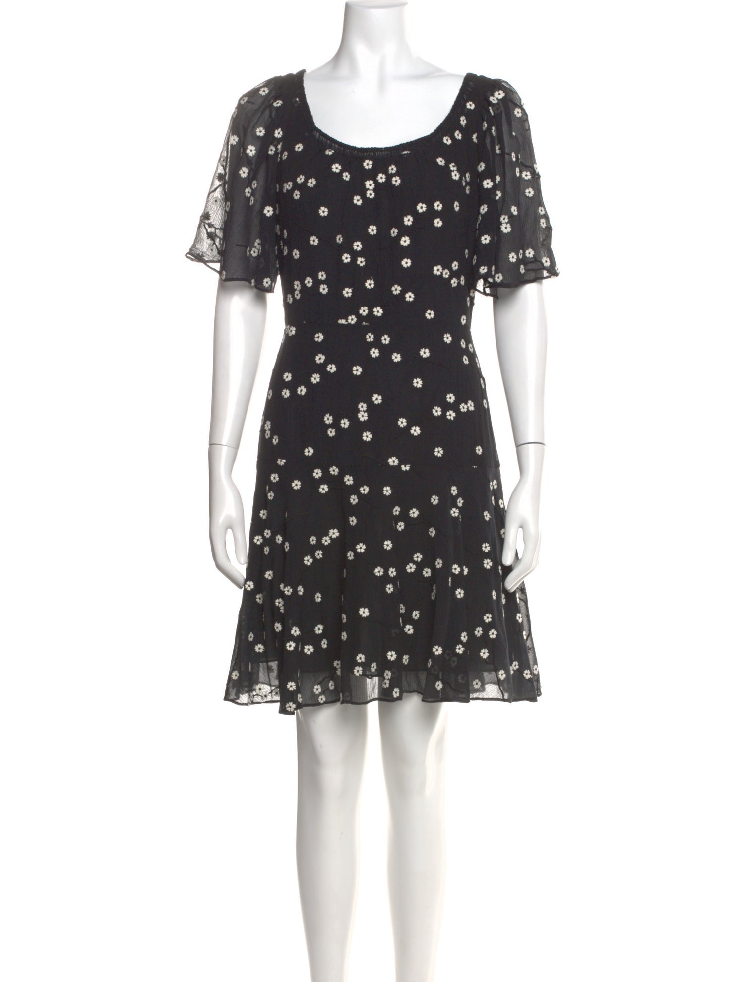 Rebecca Taylor Floral Print Mini Dress