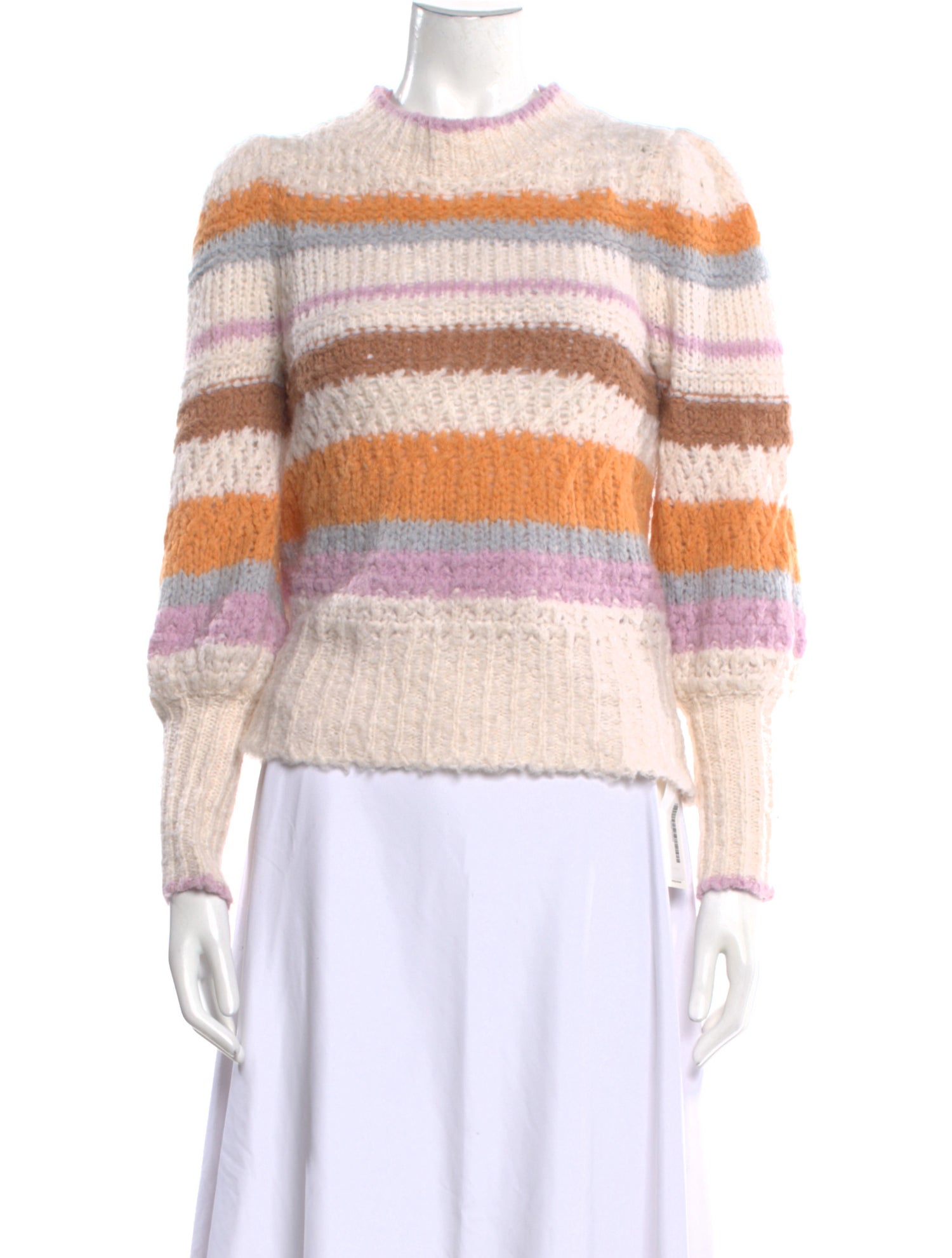 Rebecca Taylor Striped Crew Neck Sweater