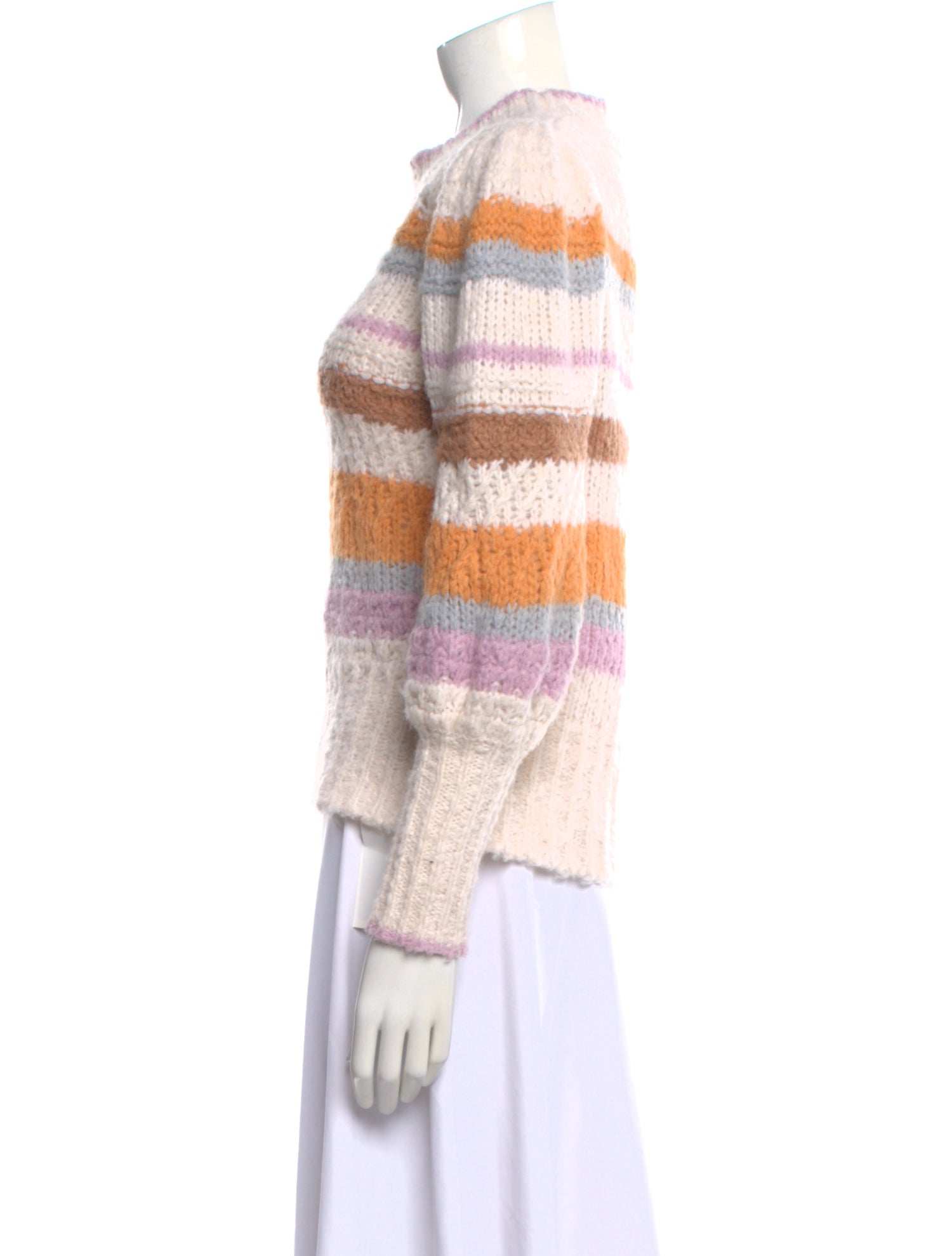 Rebecca Taylor Striped Crew Neck Sweater