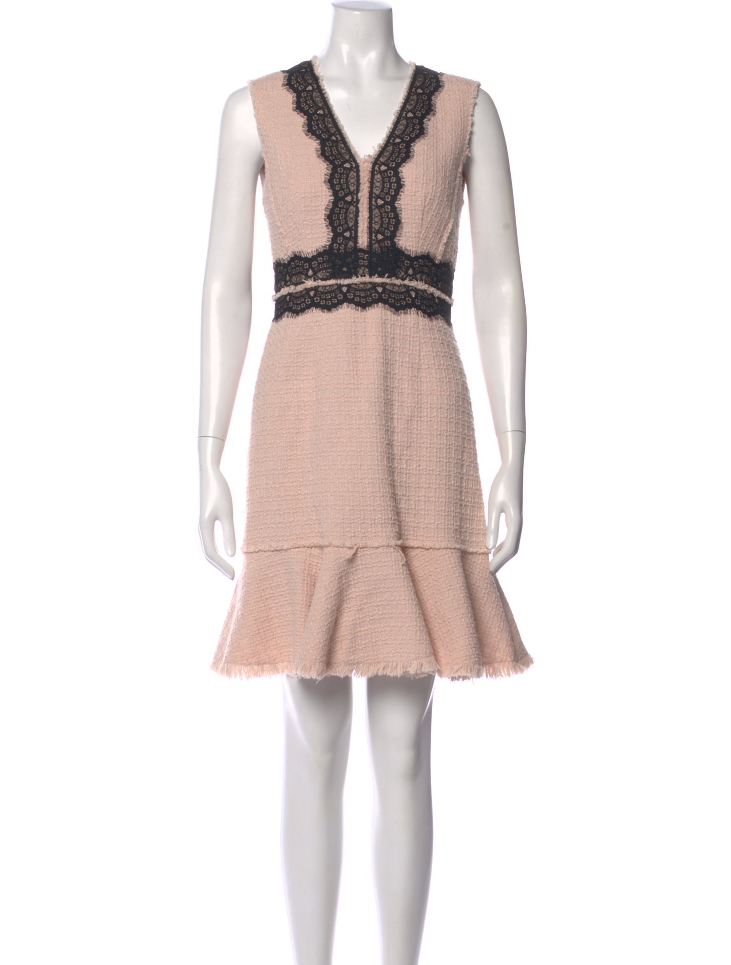 Rebecca Taylor Tweed Pattern Mini Dress