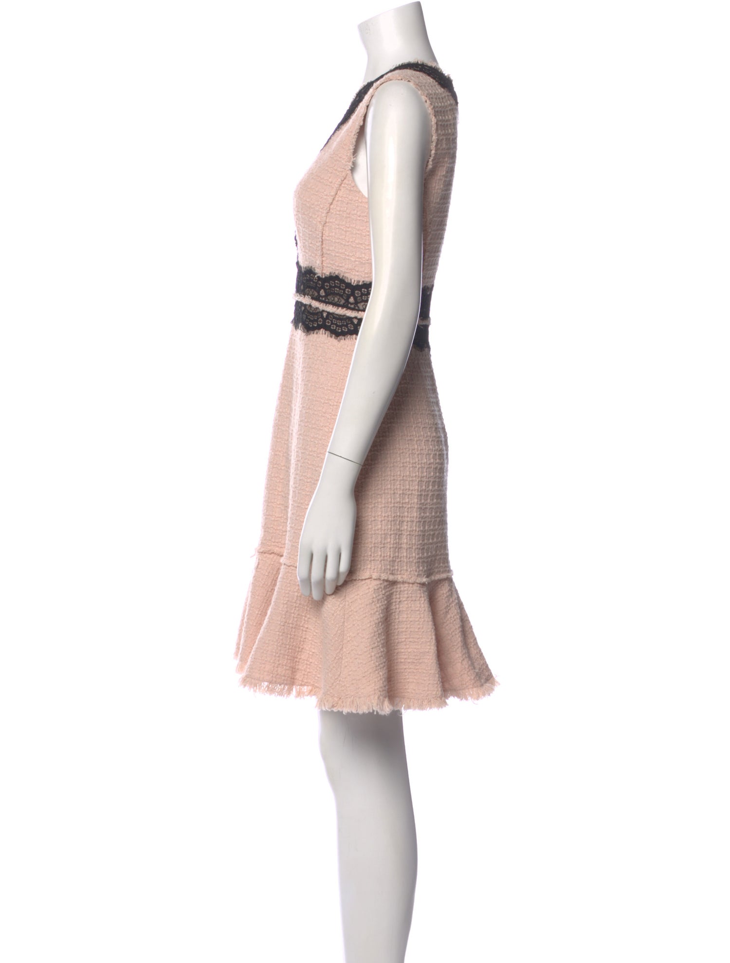 Rebecca Taylor Tweed Pattern Mini Dress