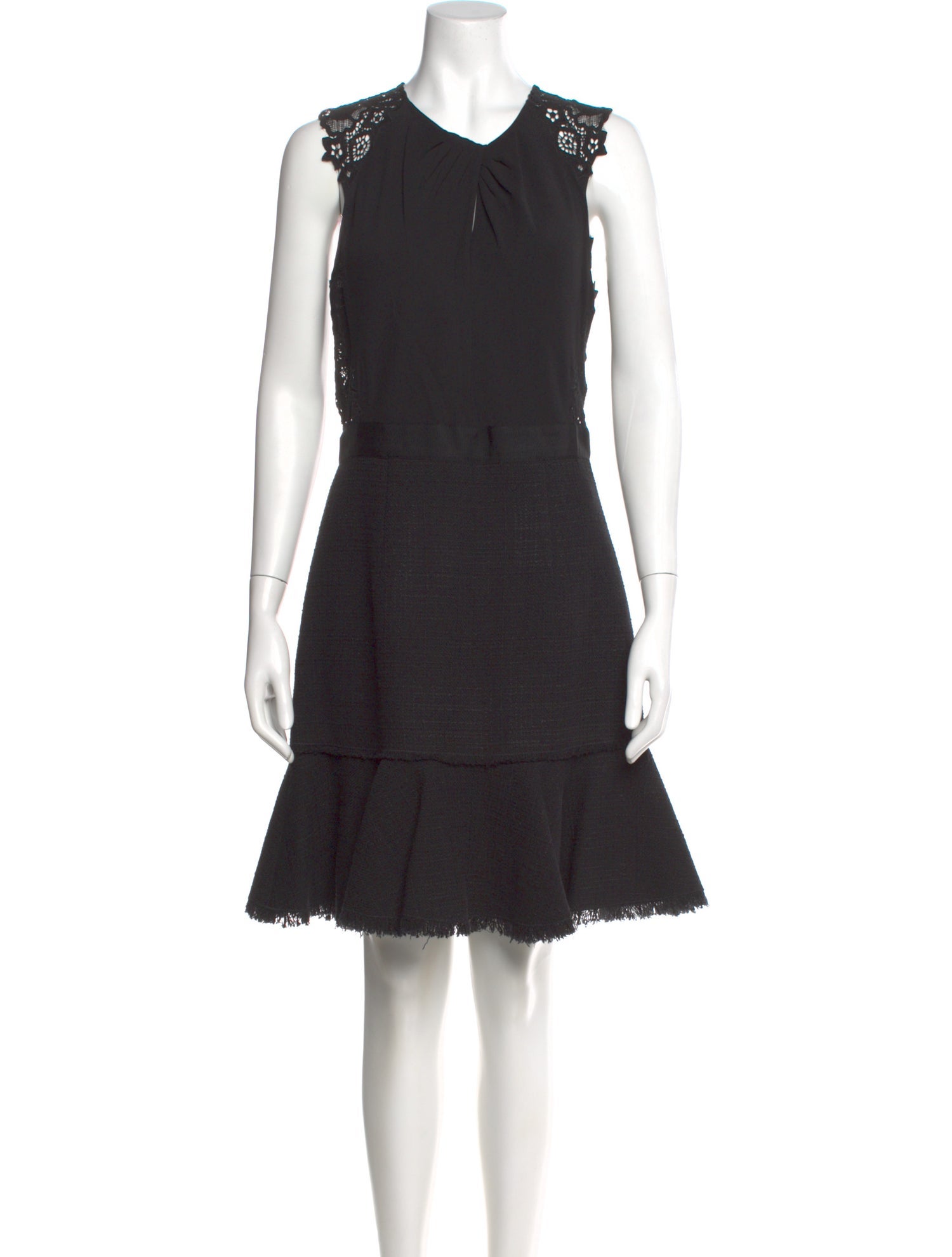 Rebecca Taylor V-Neck Knee-Length Dress