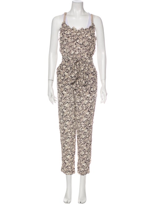 Rebecca Taylor Silk Floral Print Jumpsuit