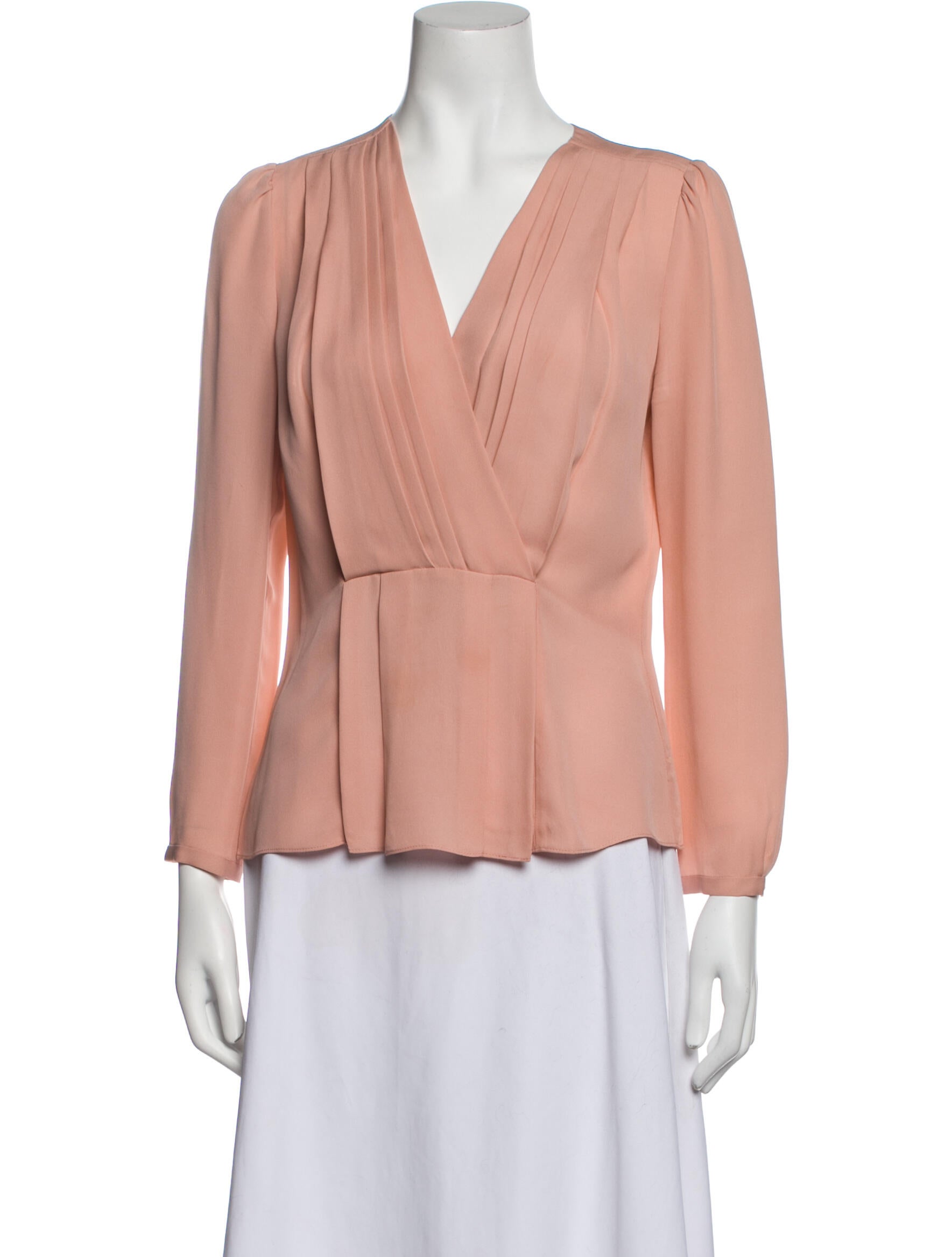 Rebecca Taylor Silk V-Neck Blouse